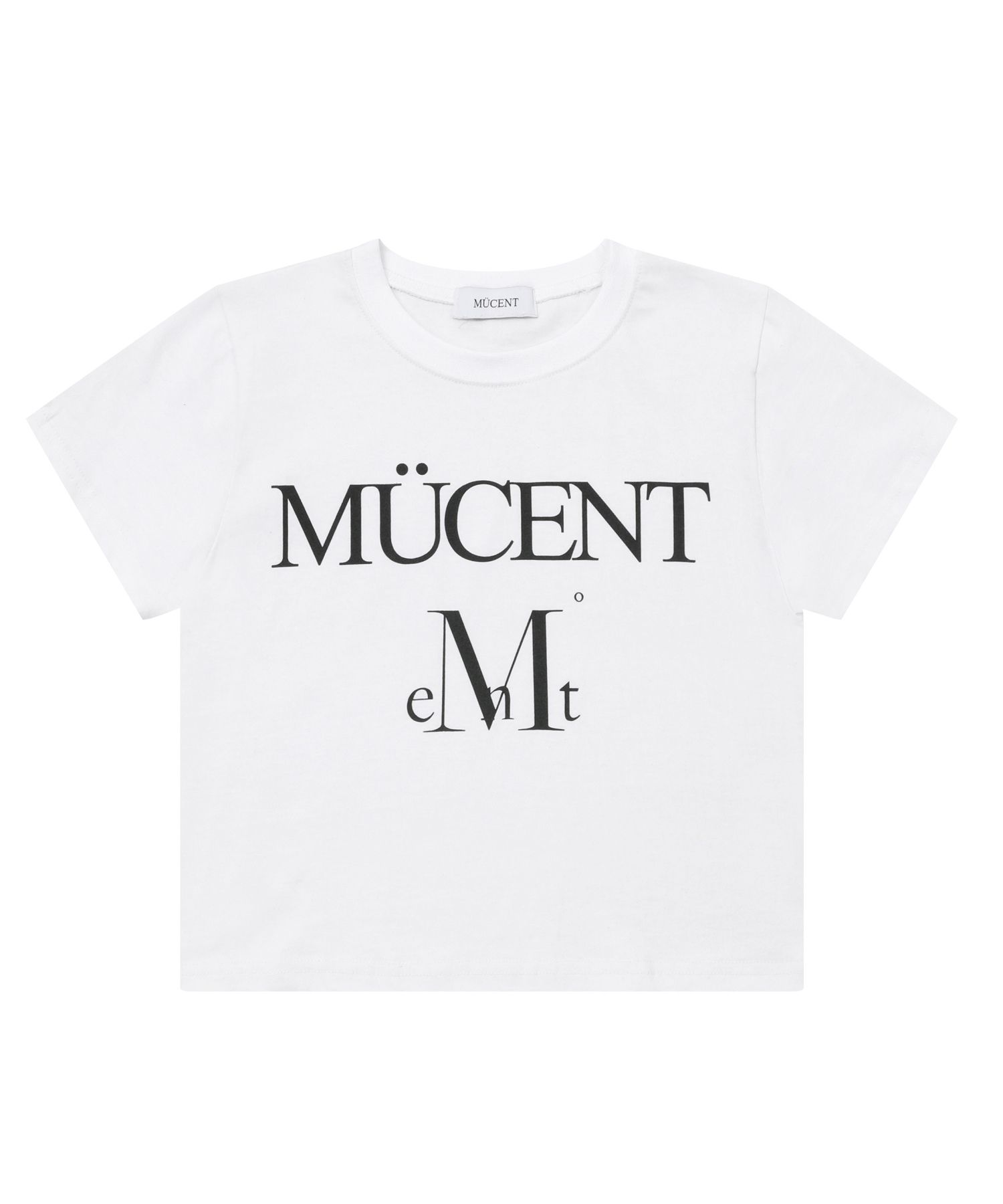★MUCENT★ Basic Logo Short Sleeve Tee Black White P00000JL MUSINSA | MUCENT Basic Logo Short-sleeved T-shirt (Black, White)