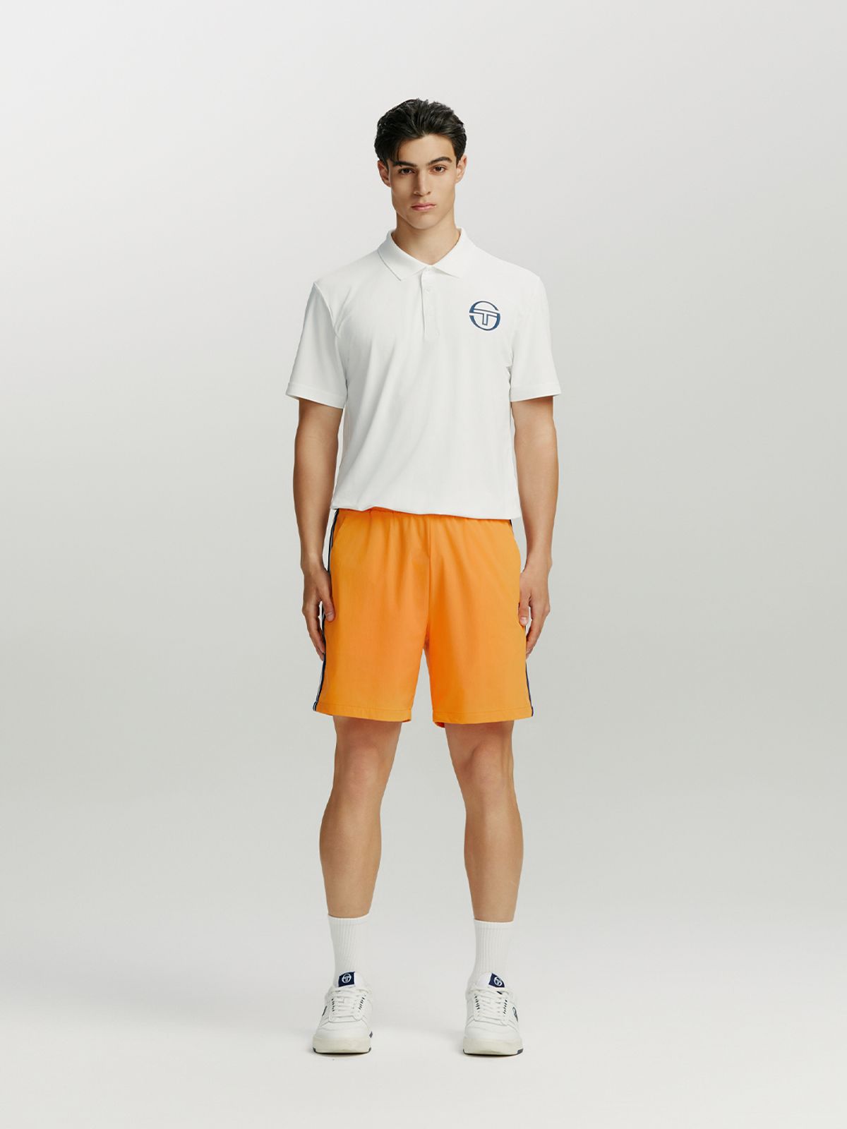 세르지오 타키니(SERGIO TACCHINI) M 고트 우븐 트랙 숏팬츠 (Orange)