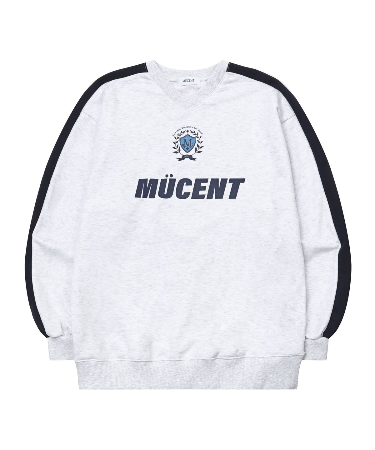 무센트(MUCENT) 싸커 유니폼 풋볼 스포티 맨투맨 (네이비, 그레이)