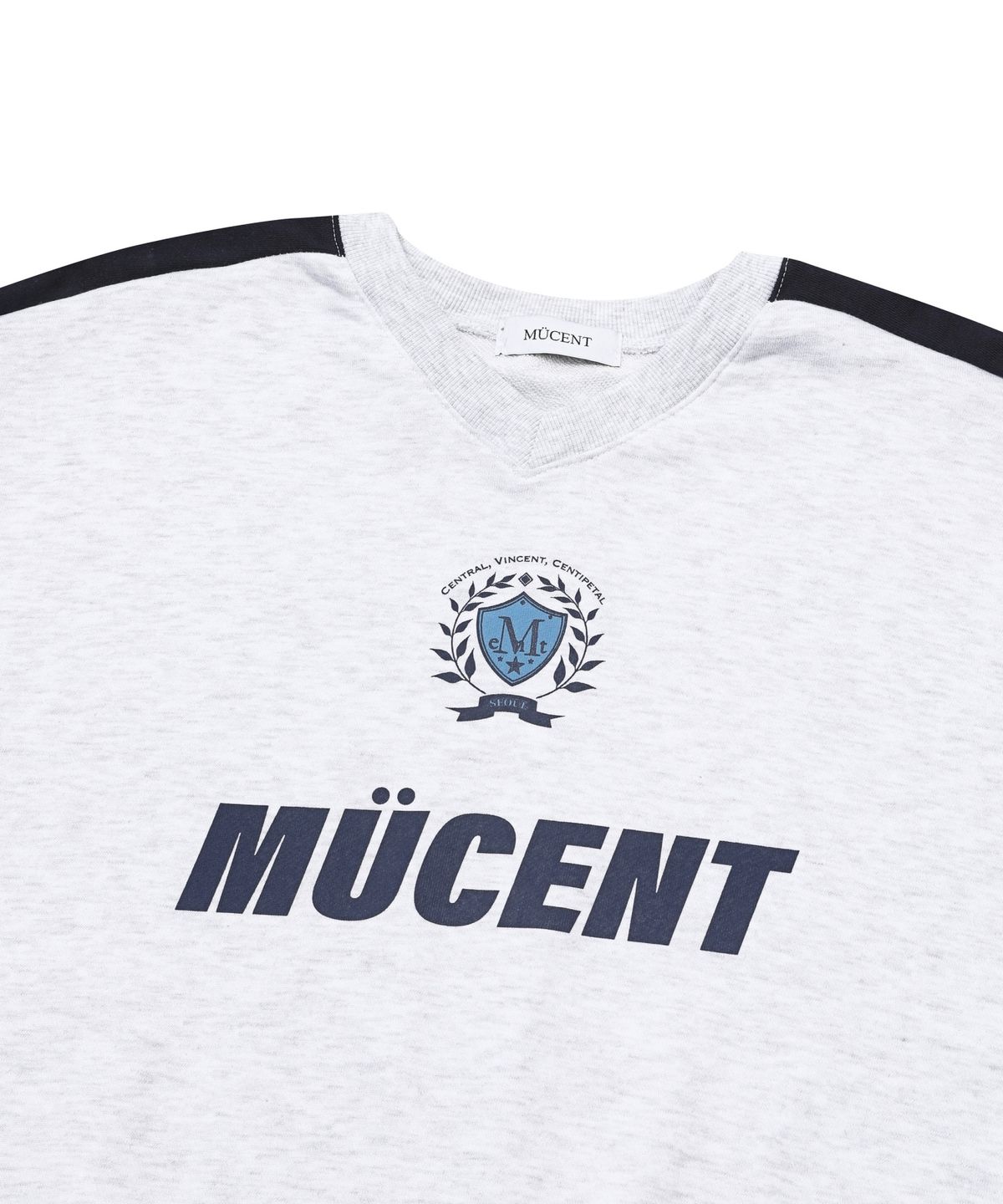 무센트(MUCENT) 싸커 유니폼 풋볼 스포티 맨투맨 (네이비, 그레이)