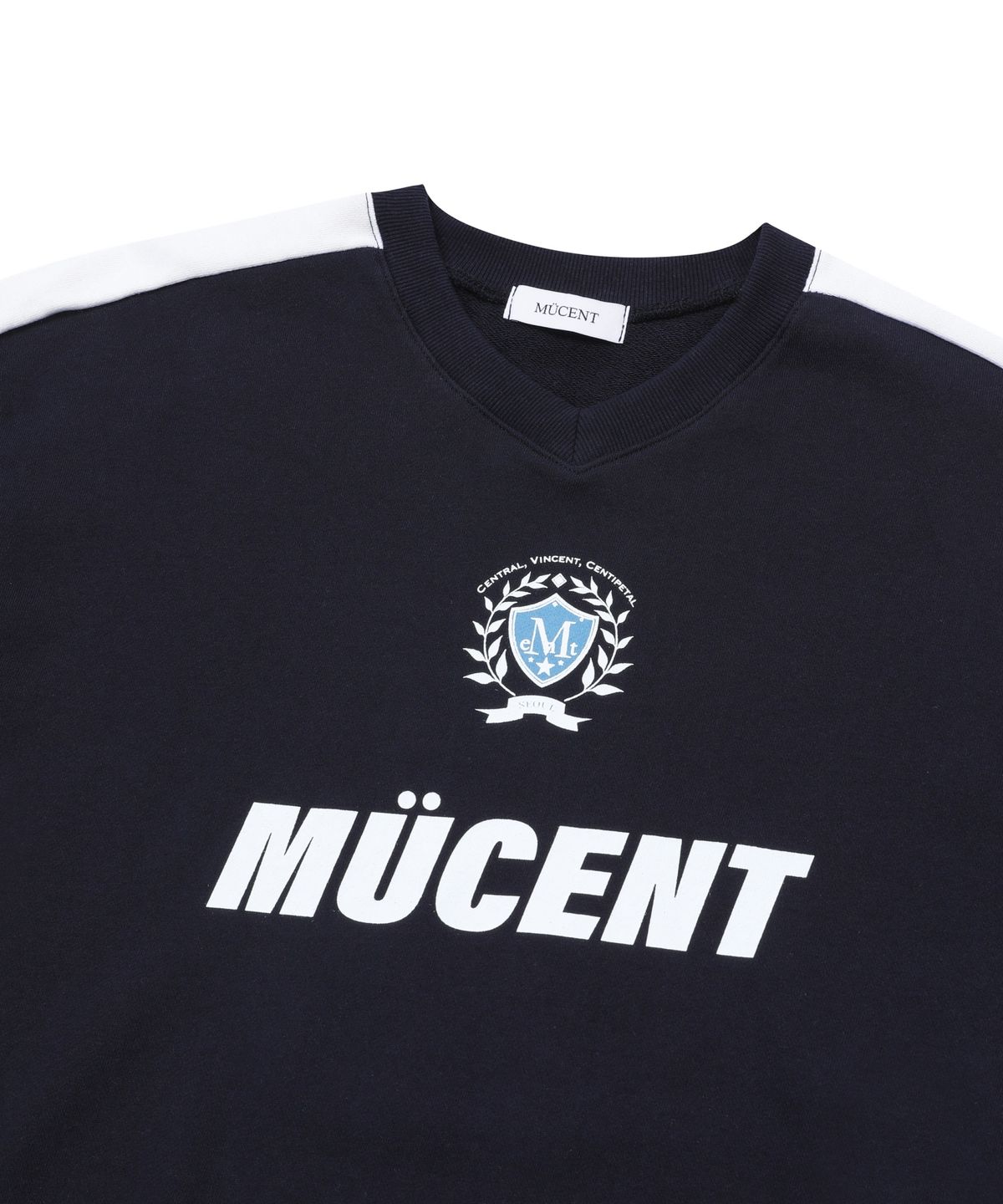 무센트(MUCENT) 싸커 유니폼 풋볼 스포티 맨투맨 (네이비, 그레이)