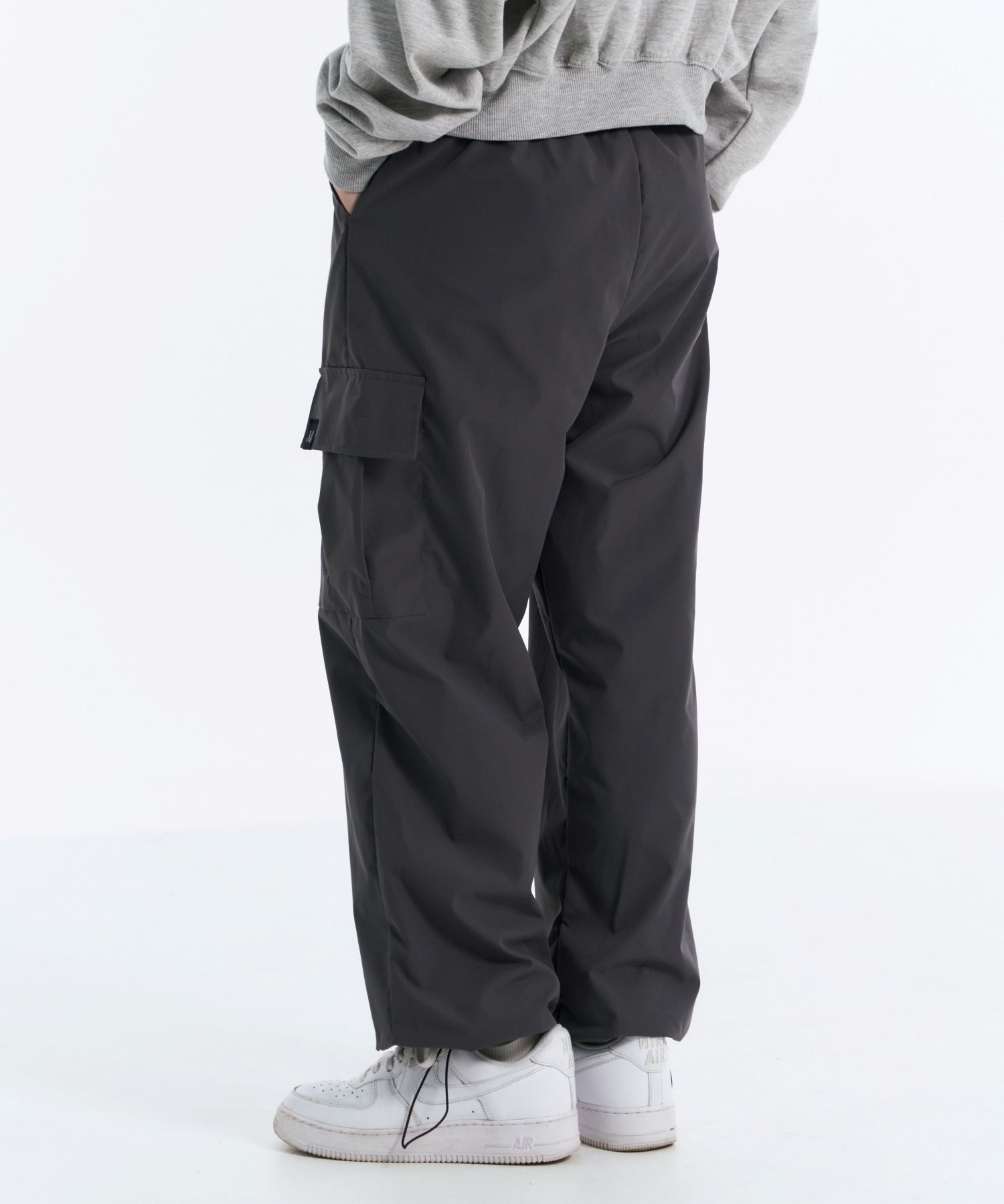 MUSINSA | MUCENT Wide poly nylon string cargo long wide