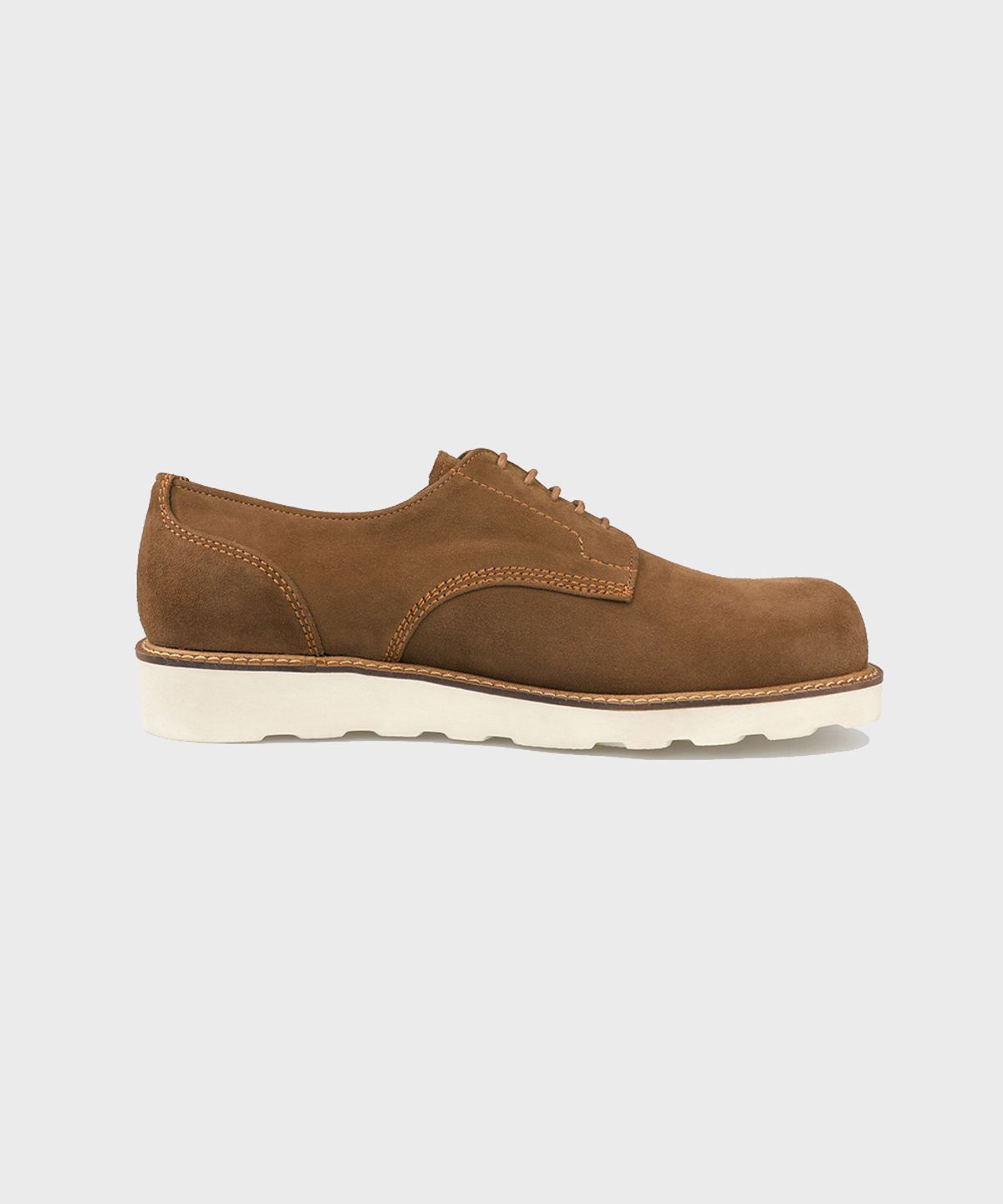 피렌체 아뜨리에(FIRENZE ATELIER) 헨스 볼드쉐입 스웨이드 더비 1085-QS [MID BROWN]
