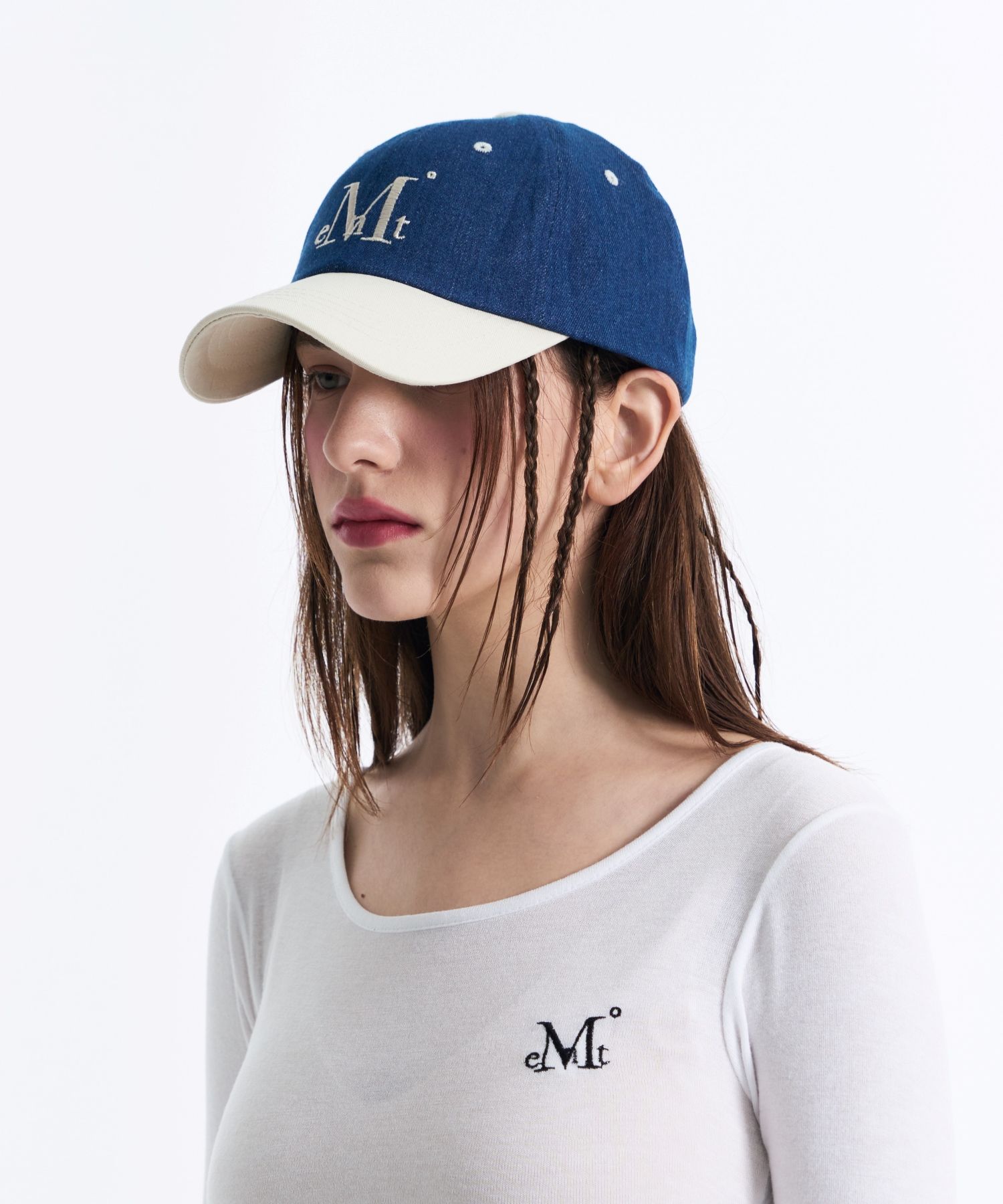 ☆MUCENT☆ Signature two-tone color blocking ball cap in 7 c MUSINSA | MUCENT Signature Two-Tone Coloring Ball Cap (7 Colors)