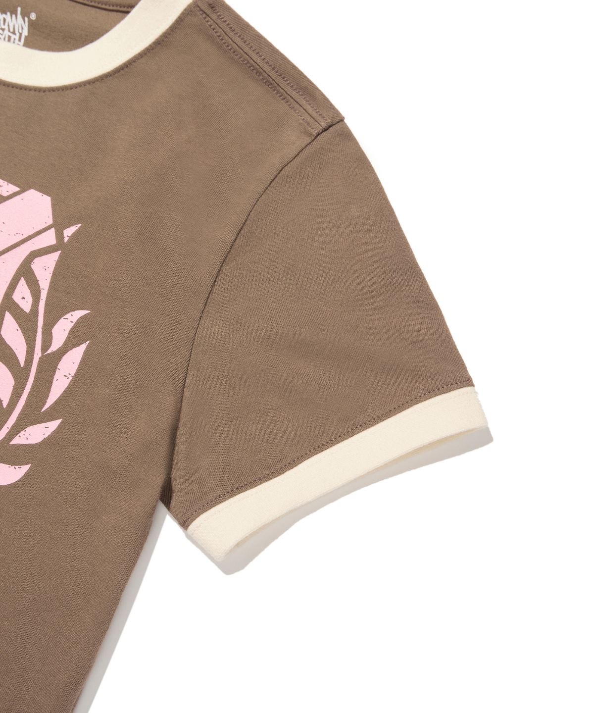브라운브레스(BROWNBREATH) W EMBLEM RINGER TEE - BROWN