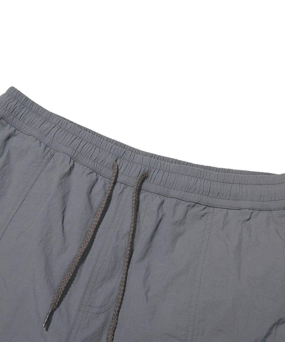 브라운브레스(BROWNBREATH) TAG NYLON SHORTS - CHARCOAL
