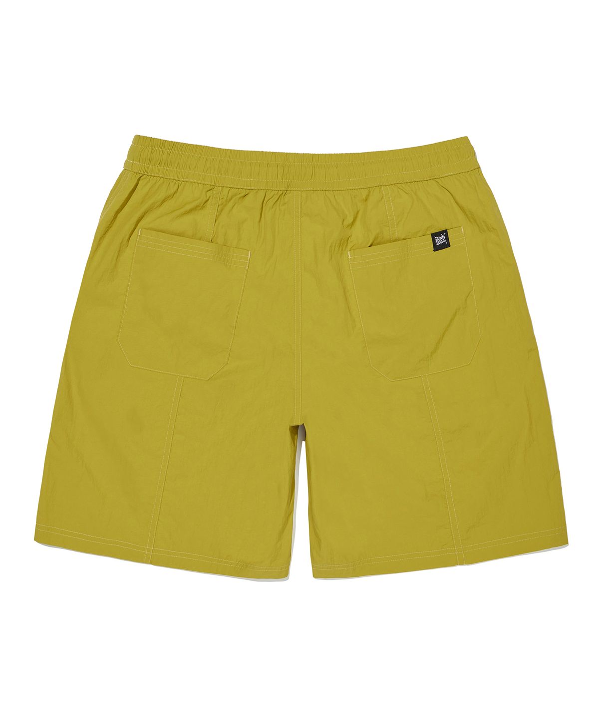 브라운브레스(BROWNBREATH) TAG NYLON SHORTS - MURSTARD