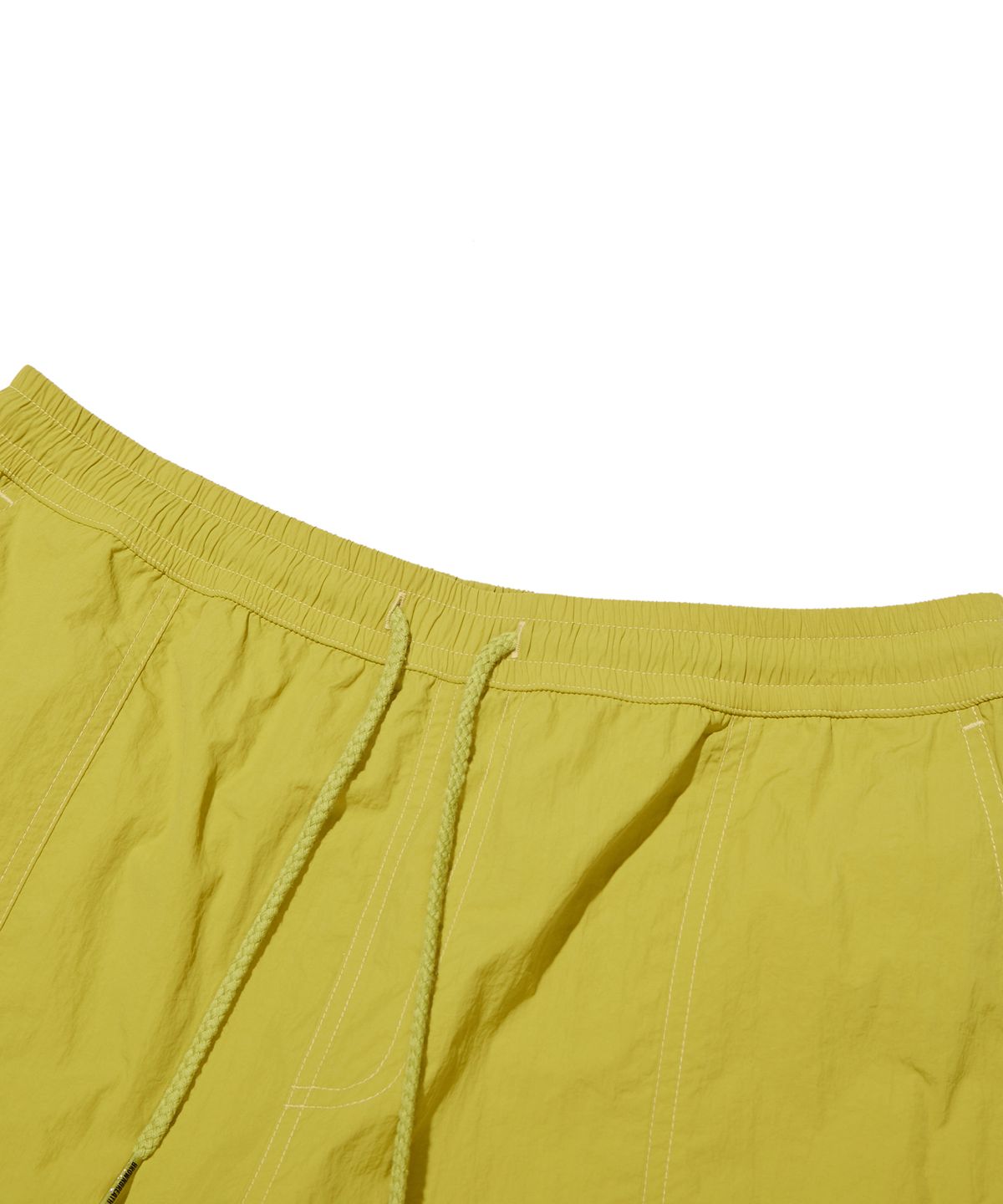 브라운브레스(BROWNBREATH) TAG NYLON SHORTS - MURSTARD