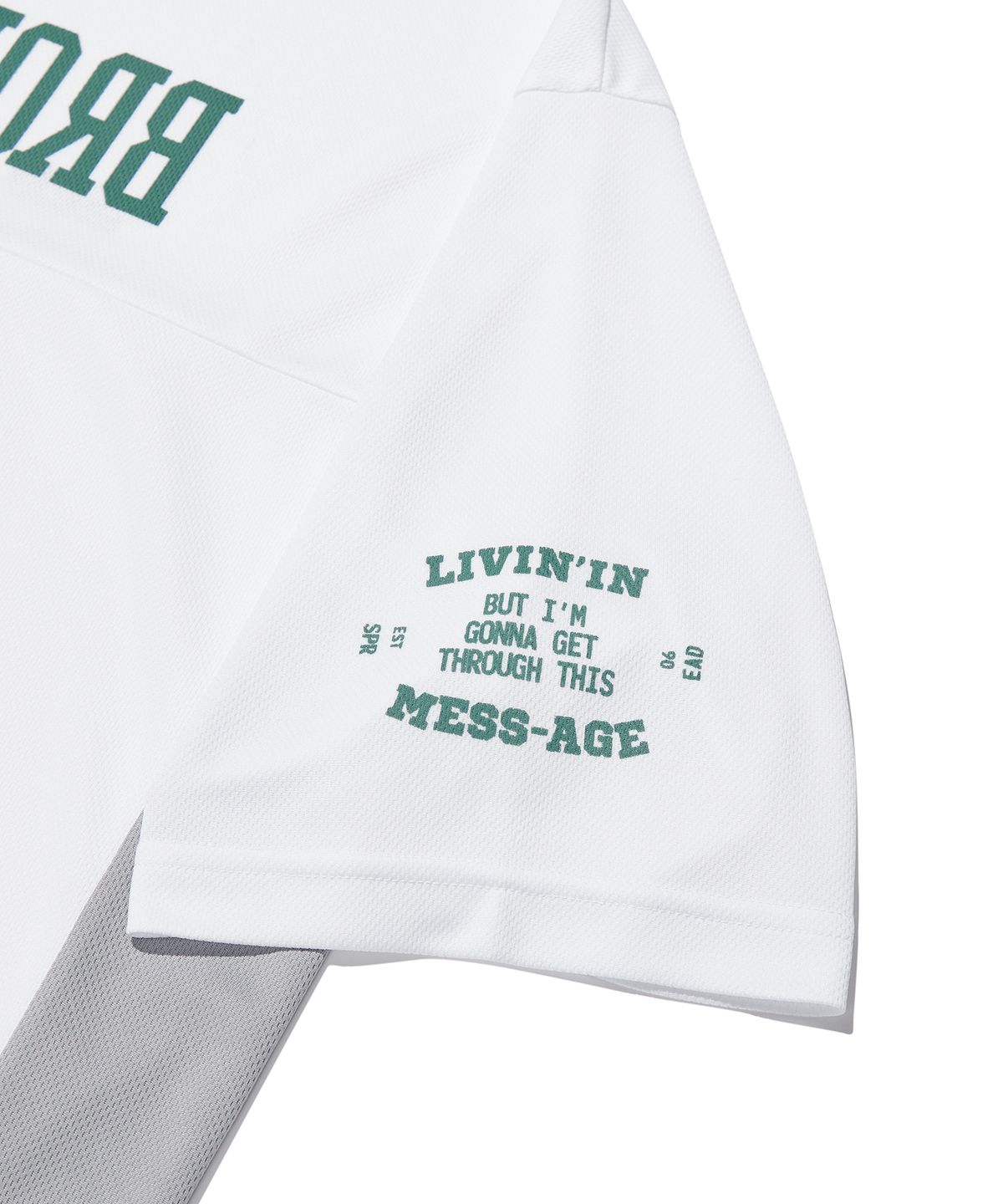 브라운브레스(BROWNBREATH) BB06 RUGBY TEE - WHITE