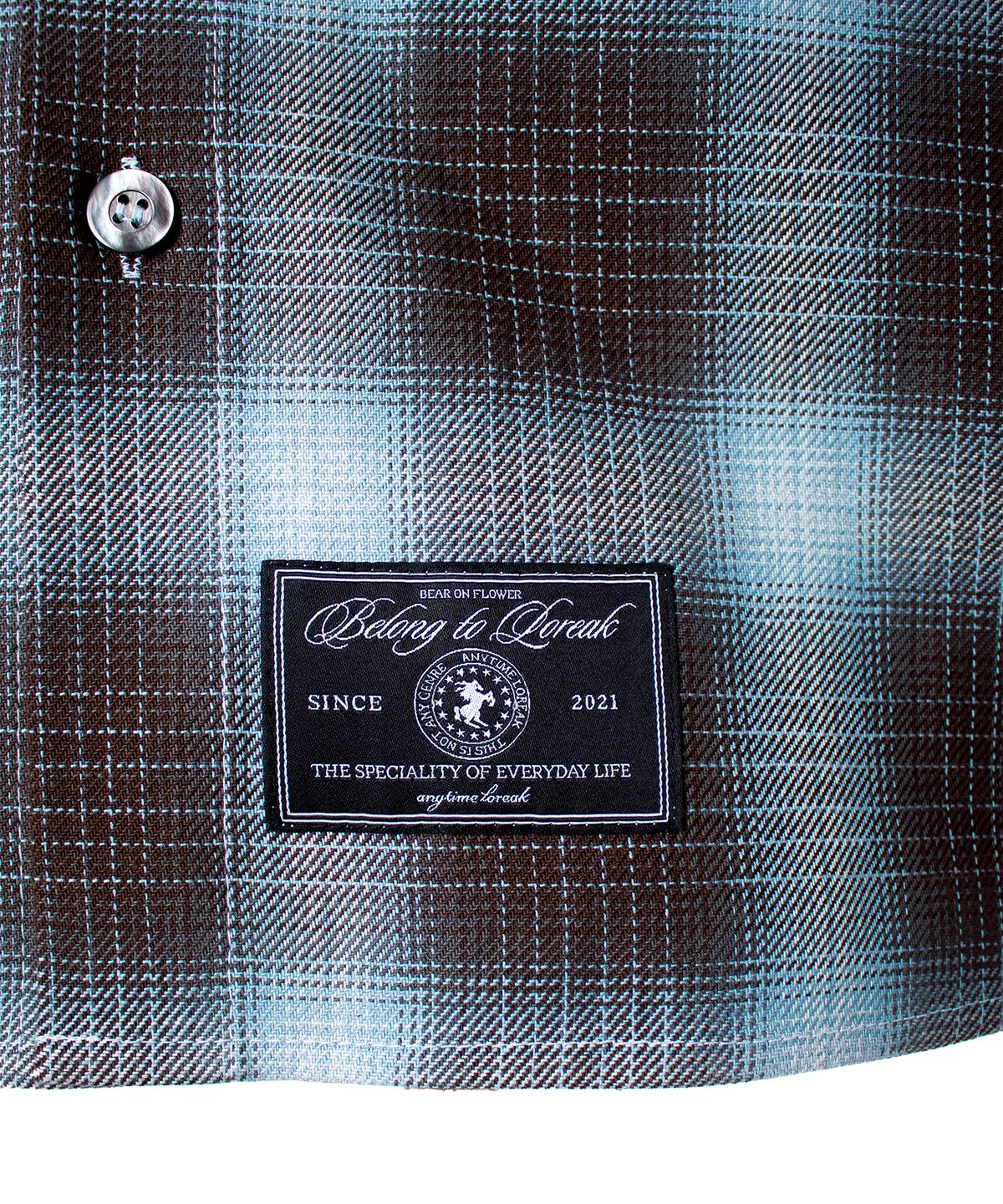 애니타임로릭(ANYTIME LOREAK) RIA CHECK SHIRT (SHUTTLE NOTE)-BROWN