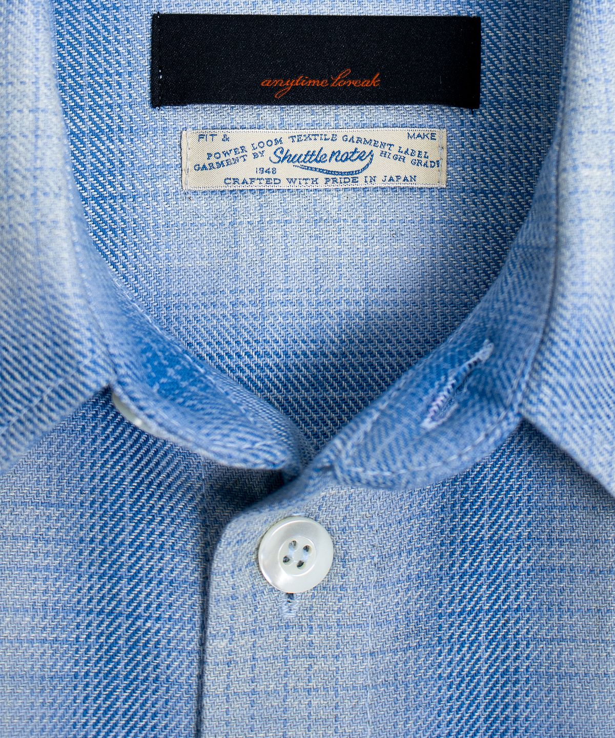 애니타임로릭(ANYTIME LOREAK) RIA CHECK SHIRT (SHUTTLE NOTE)-BLUE