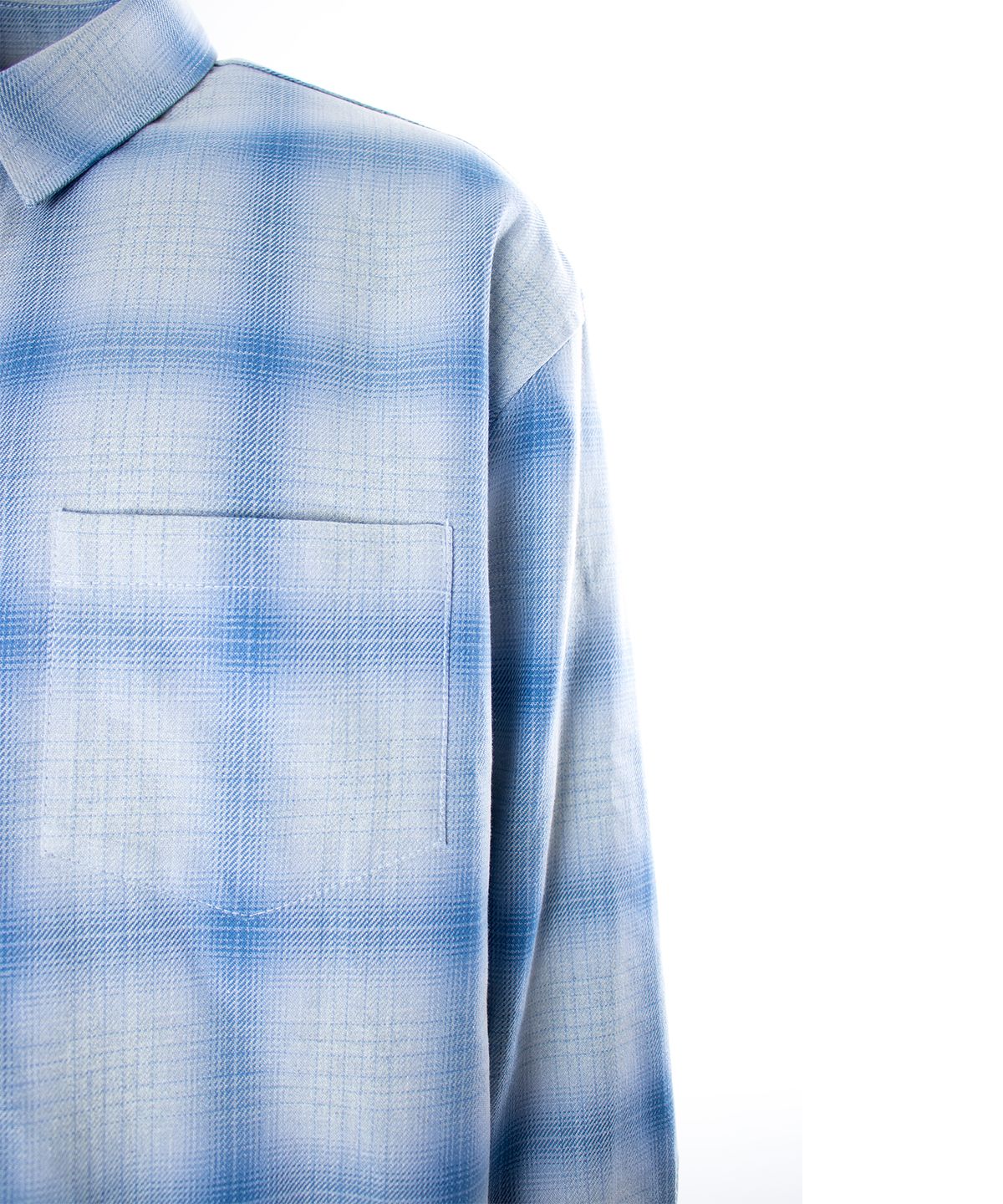 애니타임로릭(ANYTIME LOREAK) RIA CHECK SHIRT (SHUTTLE NOTE)-BLUE