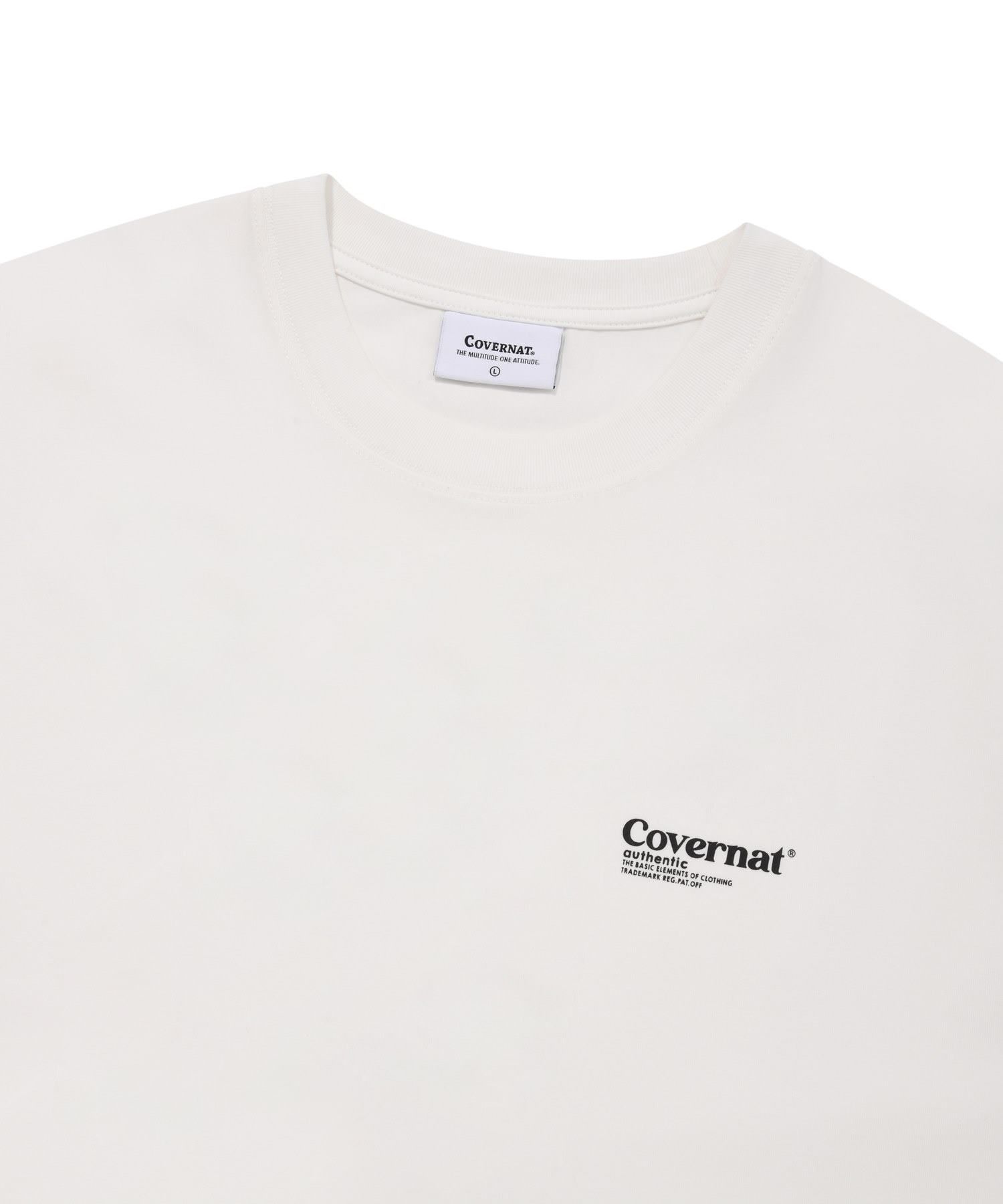 ★COVERNAT★ Small Authentic T-Shirt White Small Authentic Logo T-Shirt White - Covernat | 60% - Asian