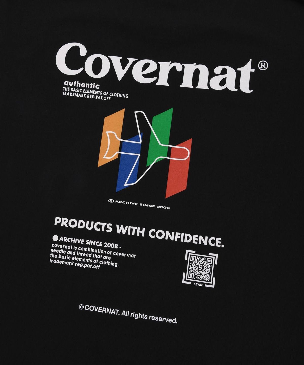 커버낫(COVERNAT) 트래블 티셔츠 블랙