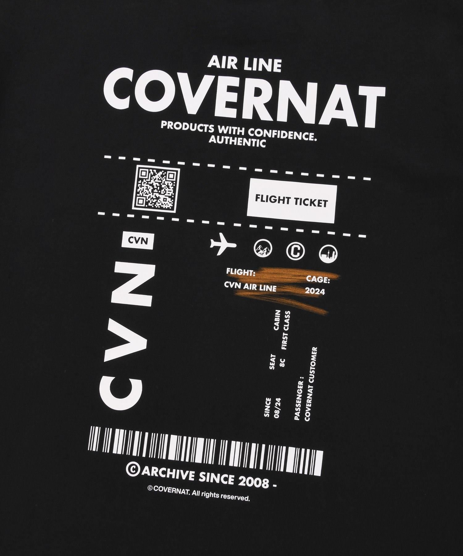 [COVERNAT]★PASSPORT Tシャツ MUSINSA | COVERNAT Passport T-Shirt Black
