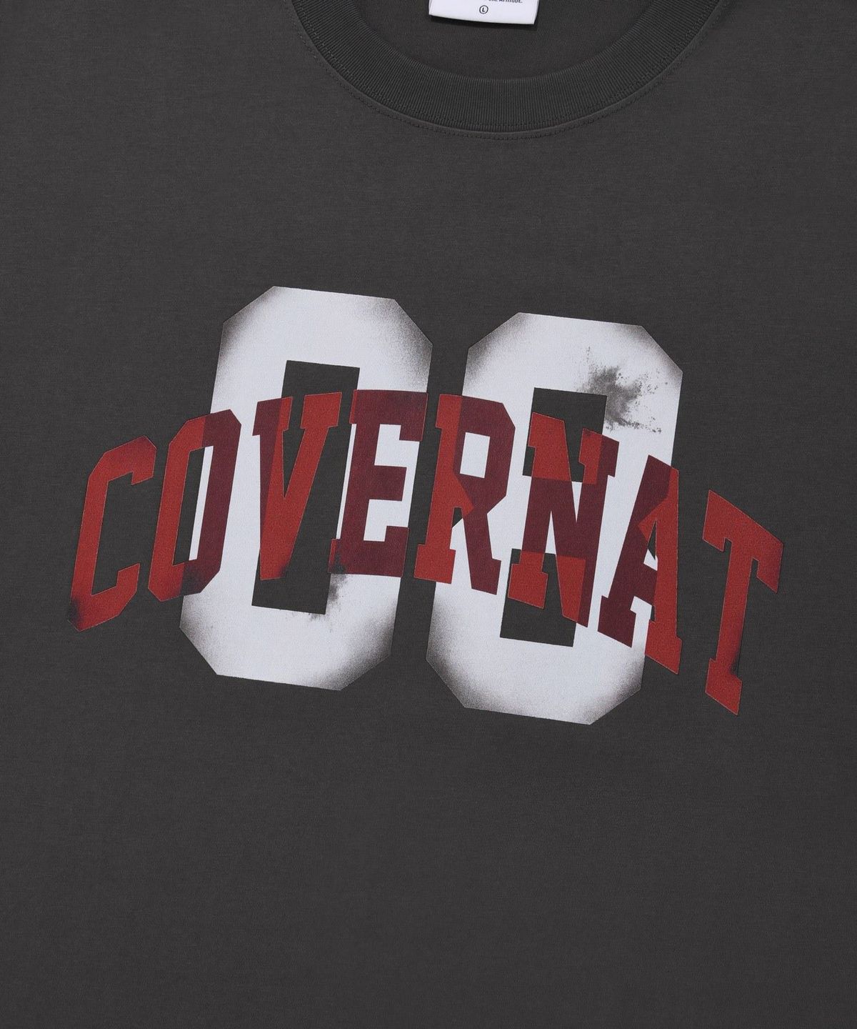 커버낫(COVERNAT) 페인팅 08 티셔츠 차콜