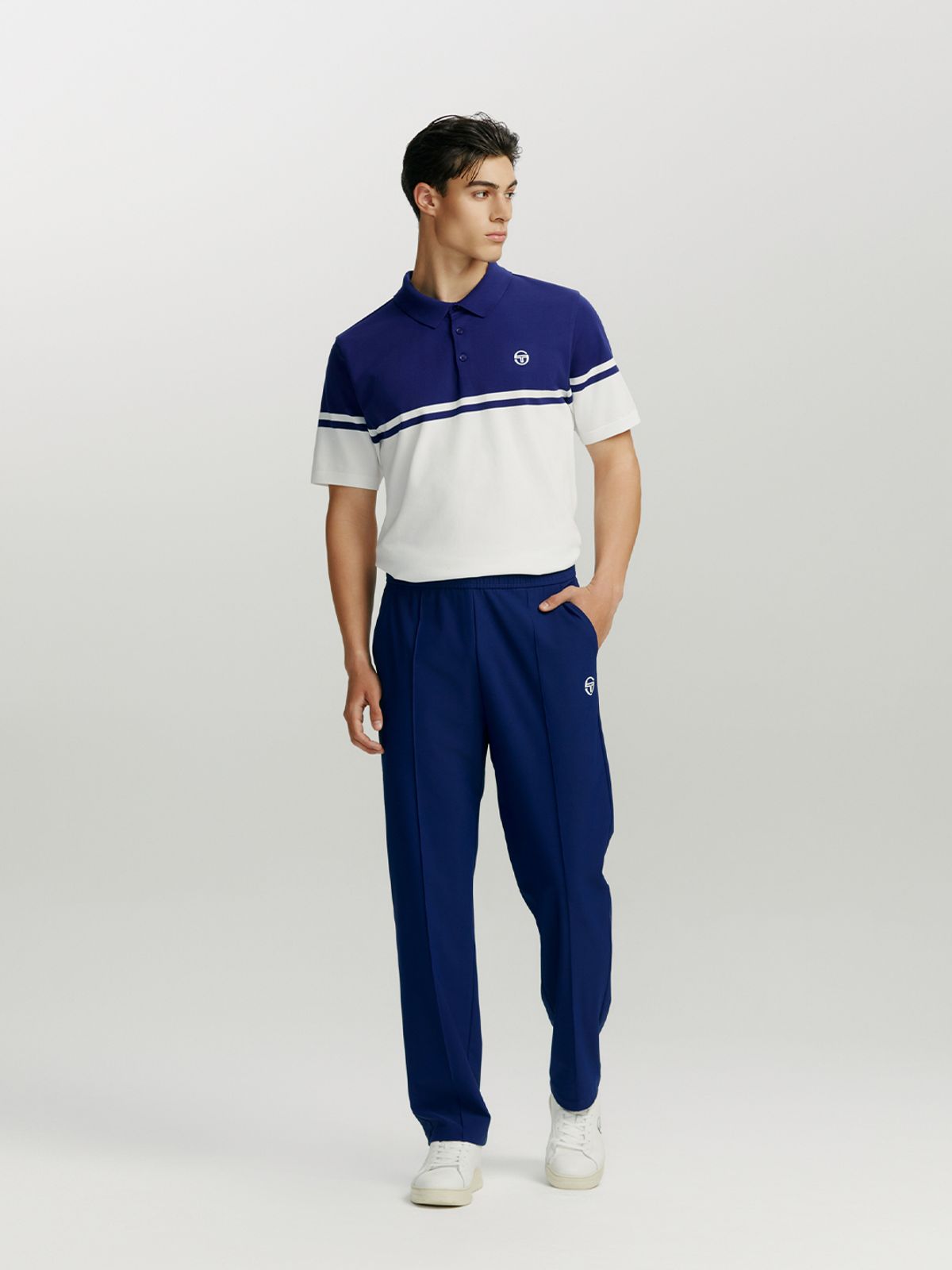 세르지오 타키니(SERGIO TACCHINI) M 리조트 우븐 릴렉스핏 팬츠 (Navy)