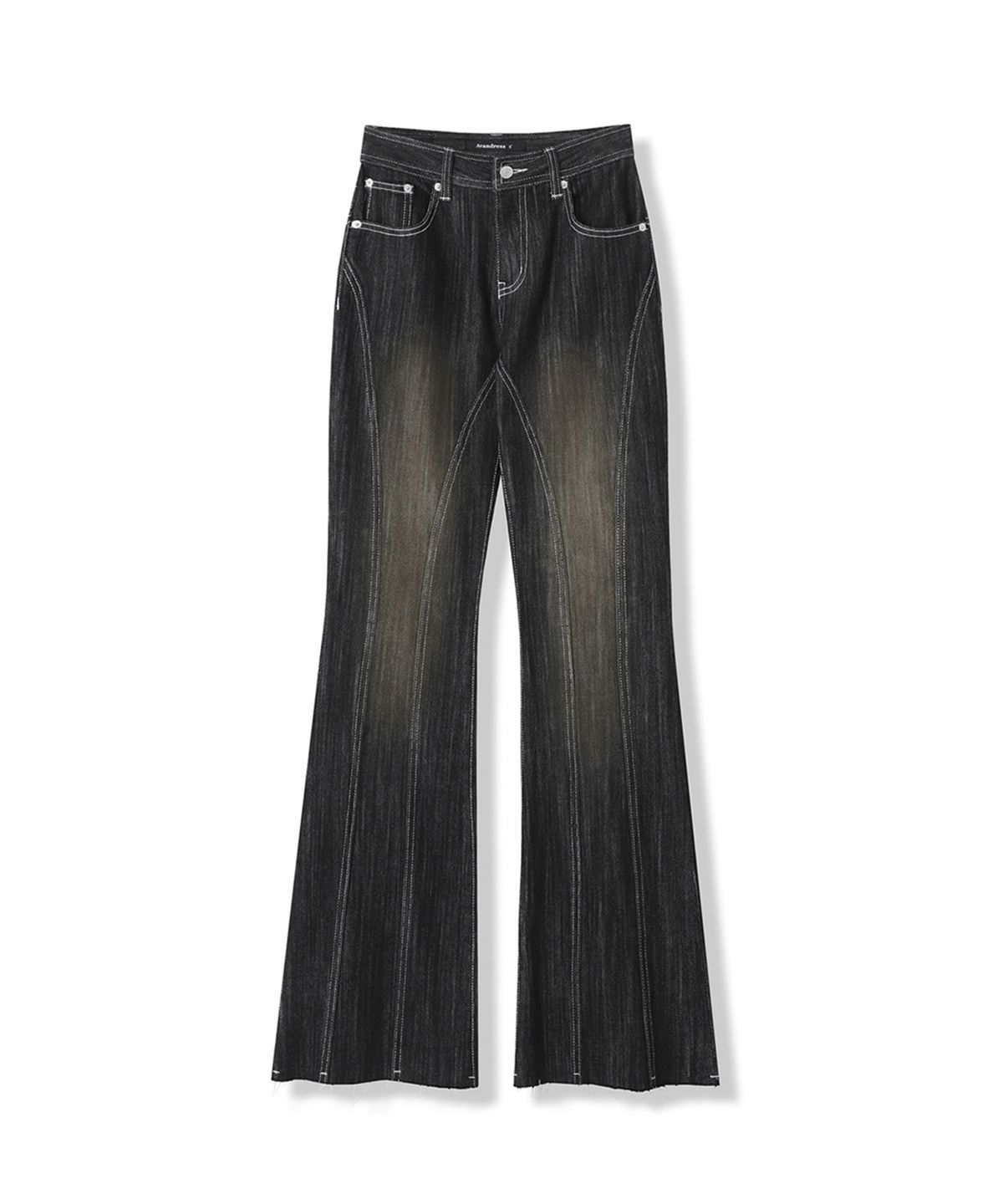 어반드레스(AVANDRESS) Thin Bootscut Pants WASHING BLUE