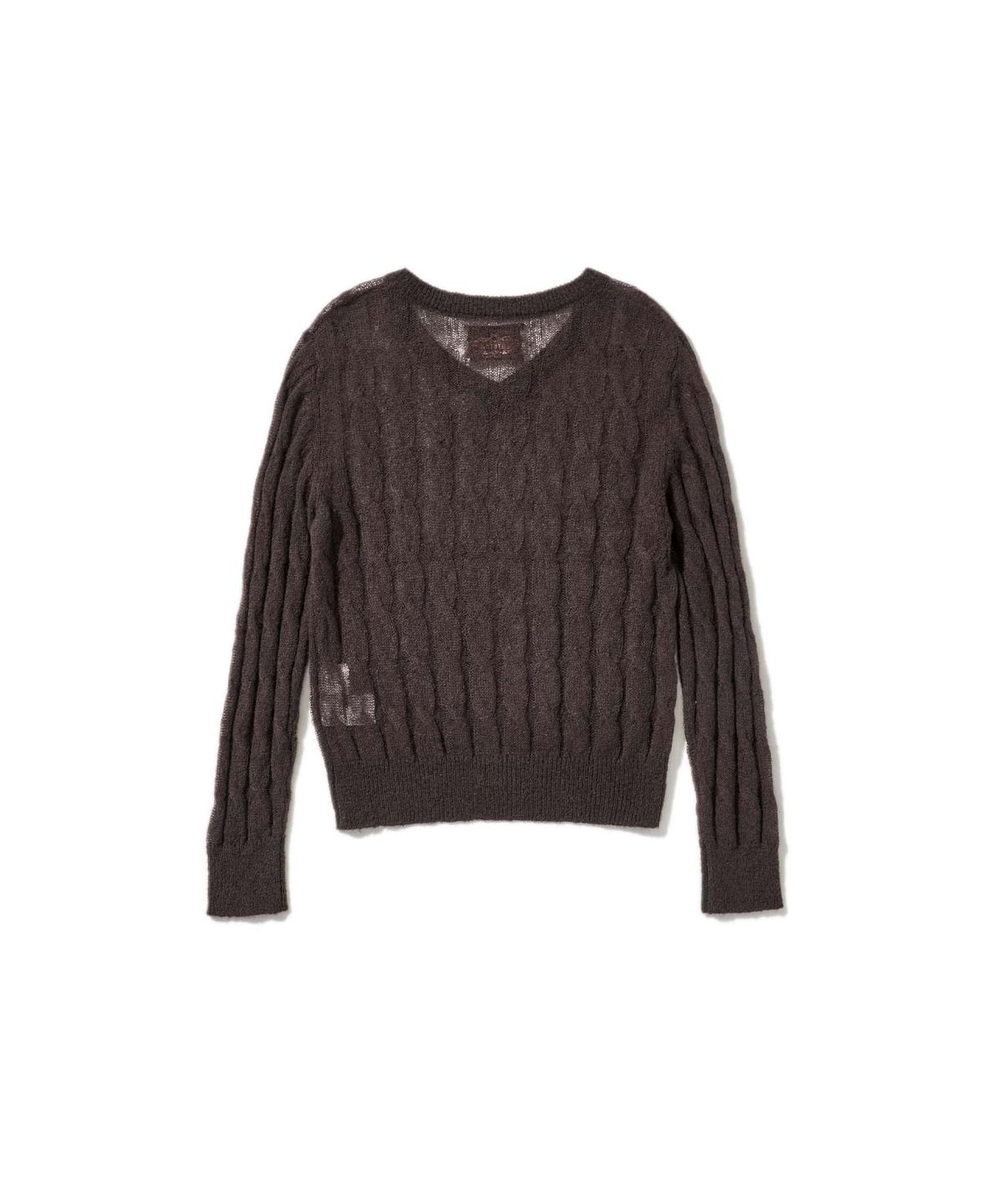 라츠유(LOTSYOU) lotsyou_Calla Lily Knit Brown