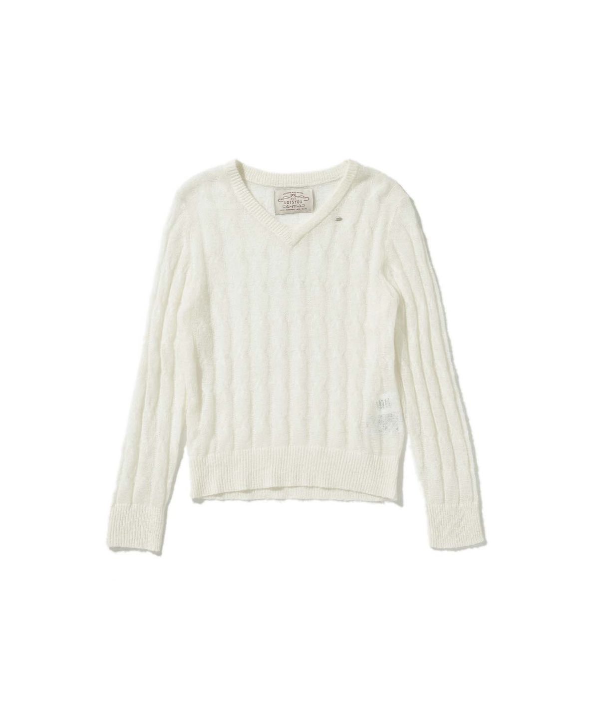 라츠유(LOTSYOU) Calla Lily Knit Ivory