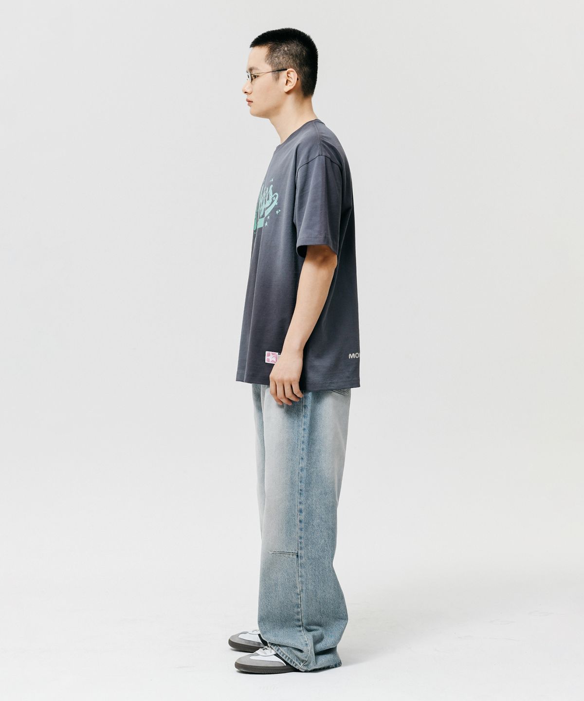 피지컬 디파트먼트(PHYSICAL DEPARTMENT) SCATTER STAR SS CHARCOAL / GREEN