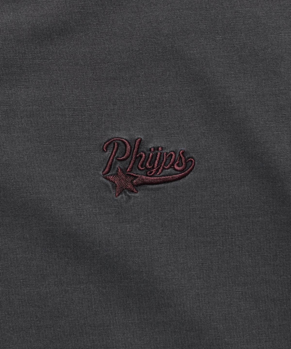 피지컬 디파트먼트(PHYSICAL DEPARTMENT) 스몰 스타테일 반팔티셔츠 피그먼트 차콜