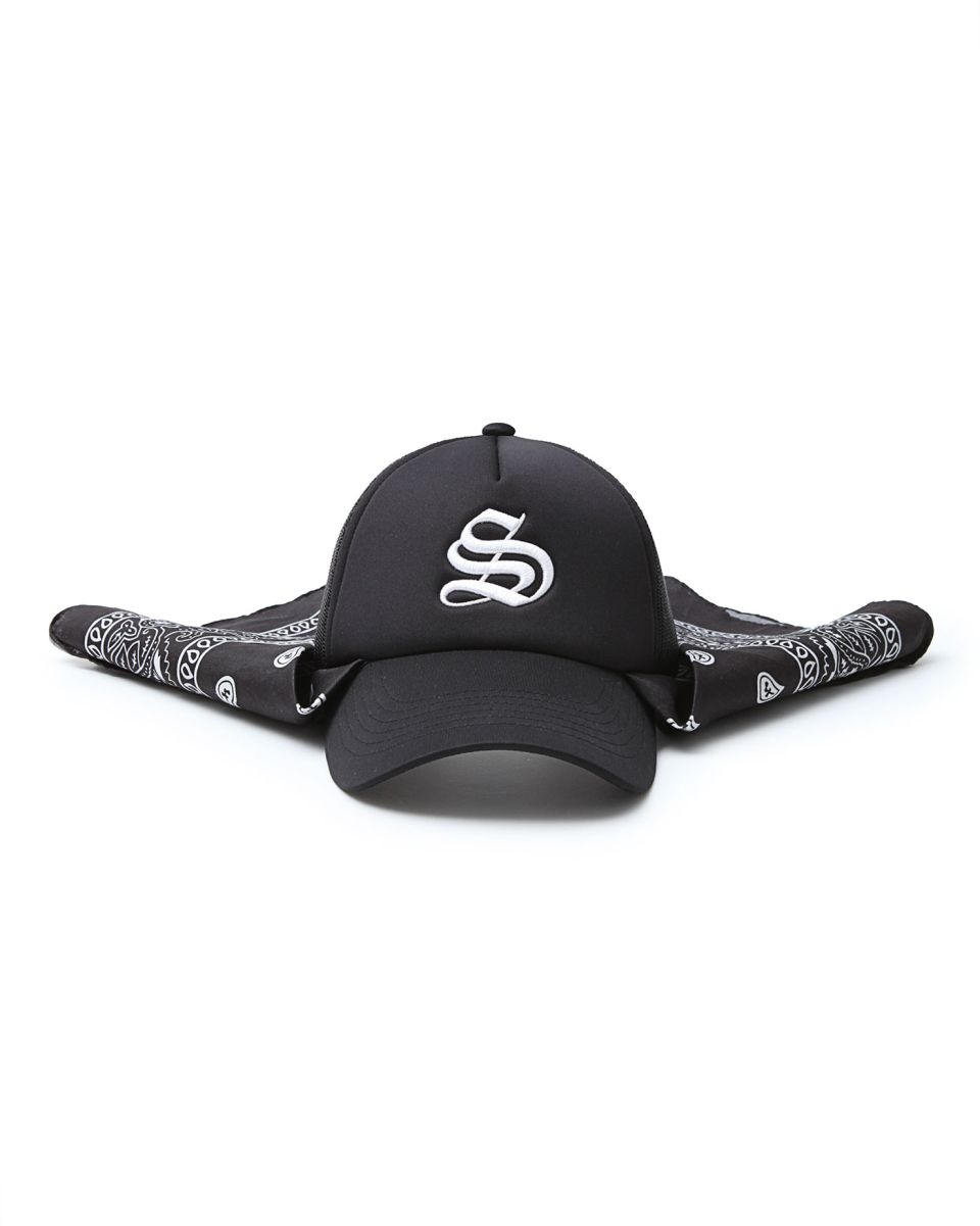 MUSINSA公式 | SCHISM INDUCING BANDANA HAT, BLACK