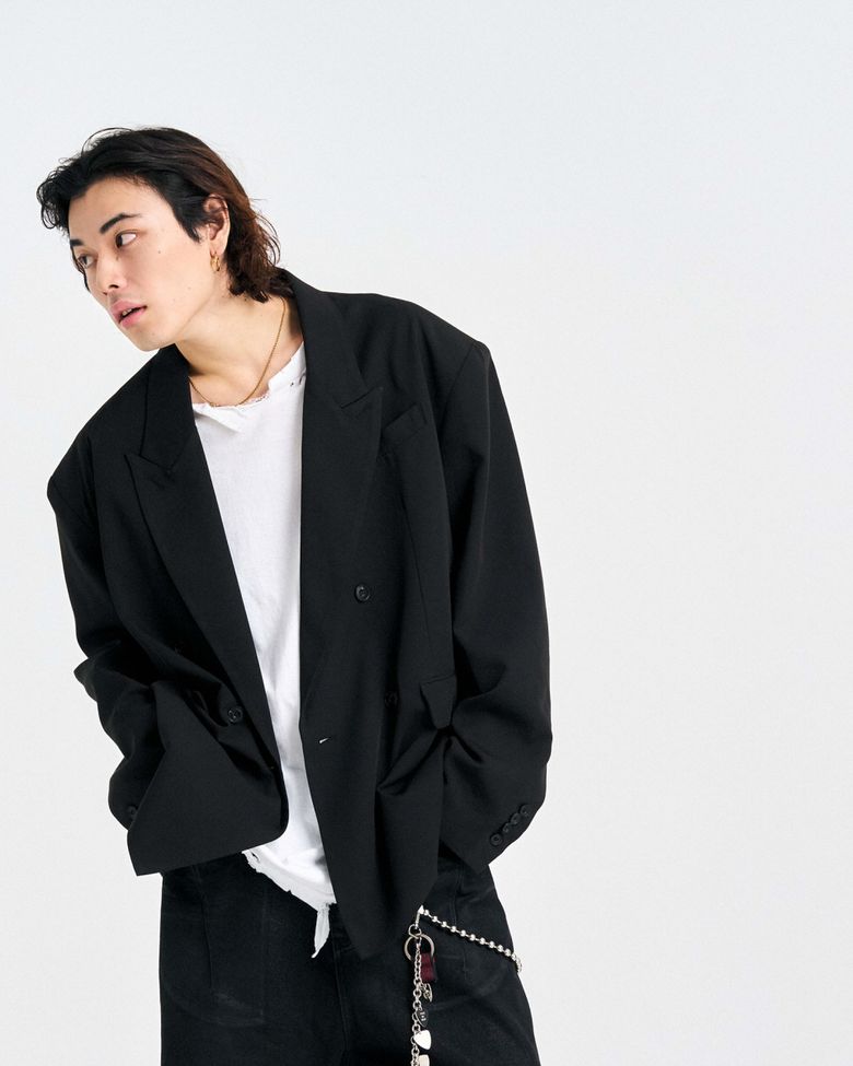 MUSINSA公式 | SCHISM INDUCING MANY OVER JACKET, BLACK