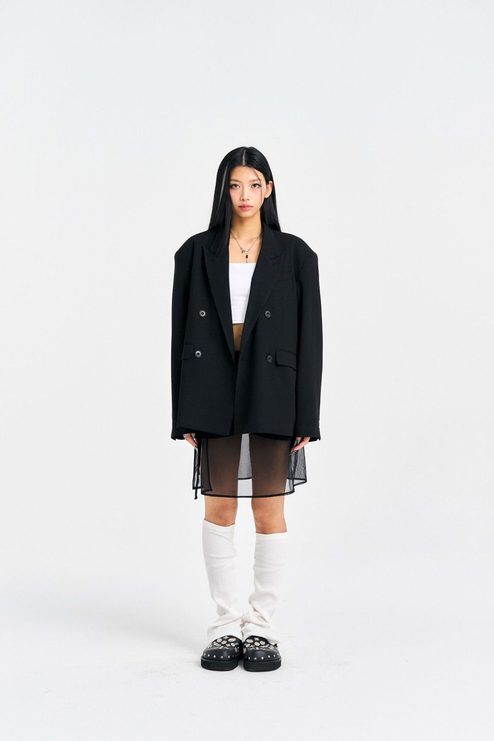 MUSINSA公式 | SCHISM INDUCING MANY OVER JACKET, BLACK