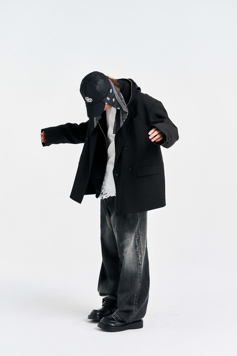 MUSINSA公式 | SCHISM INDUCING MANY OVER JACKET, BLACK