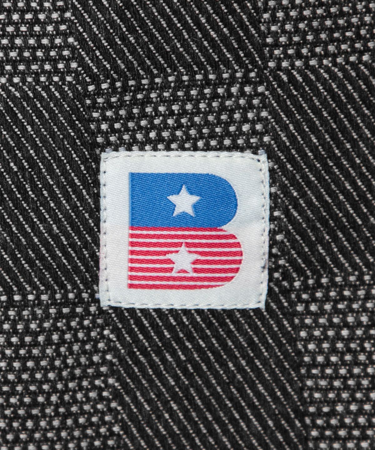벌스데이수트(BIRTHDAYSUIT) CHECKER BOARD DENIM SHORT (BLACK)