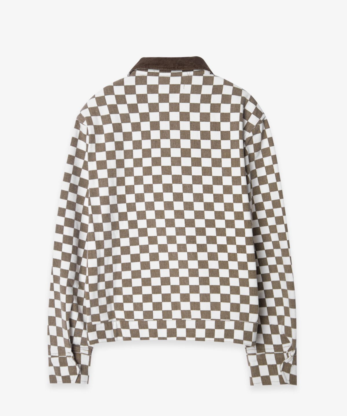 벌스데이수트(BIRTHDAYSUIT) CHECKER BOARD CLUB JACKET (BROWN)