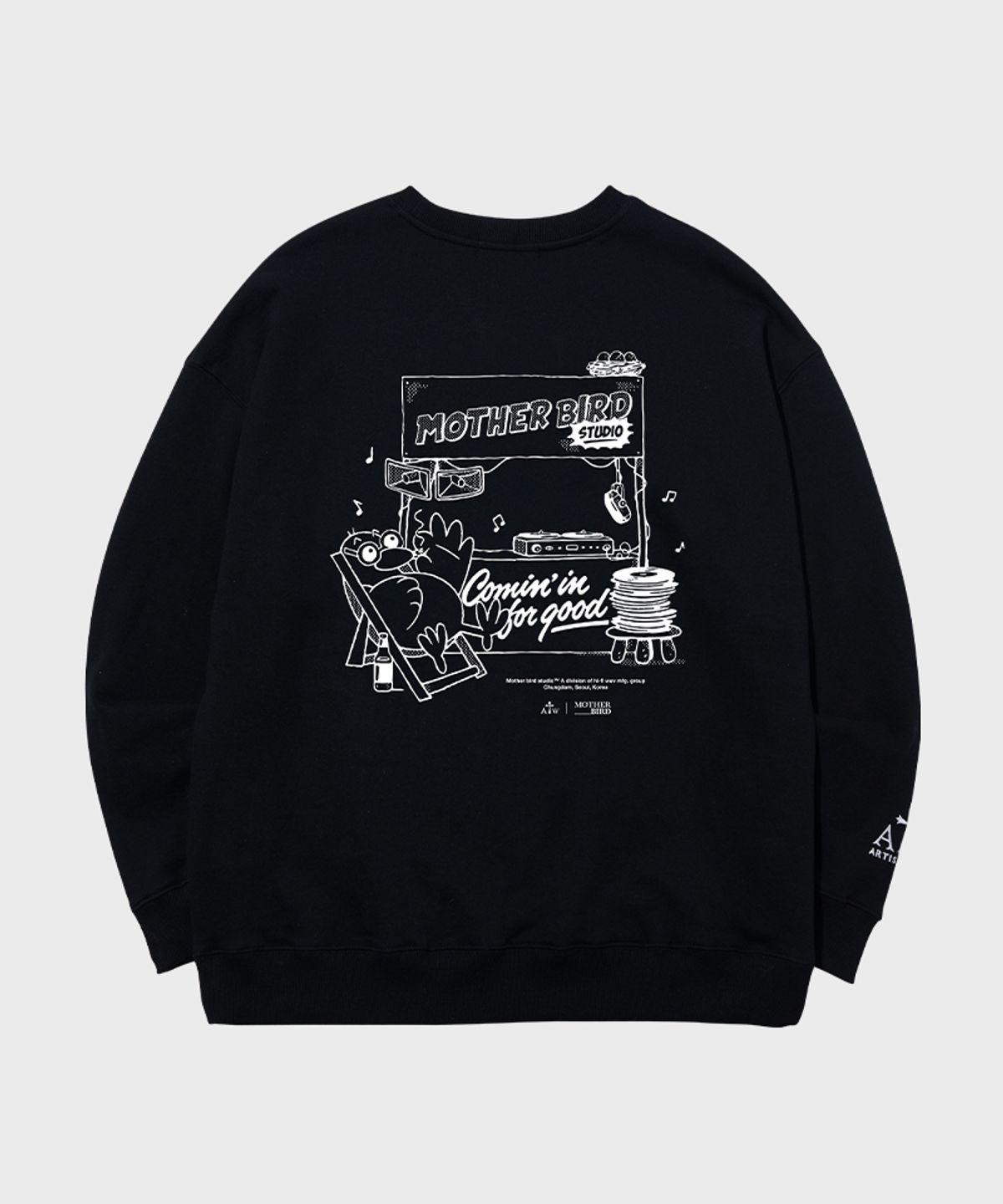 아티스트웨어(ARTISTWEAR) [ATW X 마더버드] 커밍인포굿 맨투맨