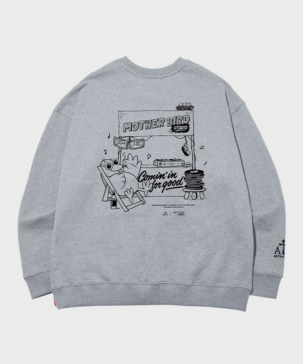 아티스트웨어(ARTISTWEAR) [ATW X 마더버드] 커밍인포굿 맨투맨