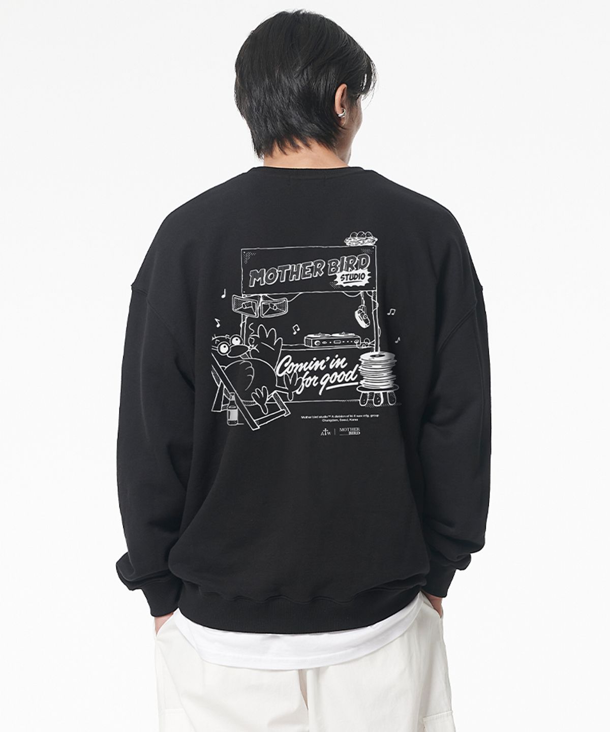 아티스트웨어(ARTISTWEAR) [ATW X 마더버드] 커밍인포굿 맨투맨