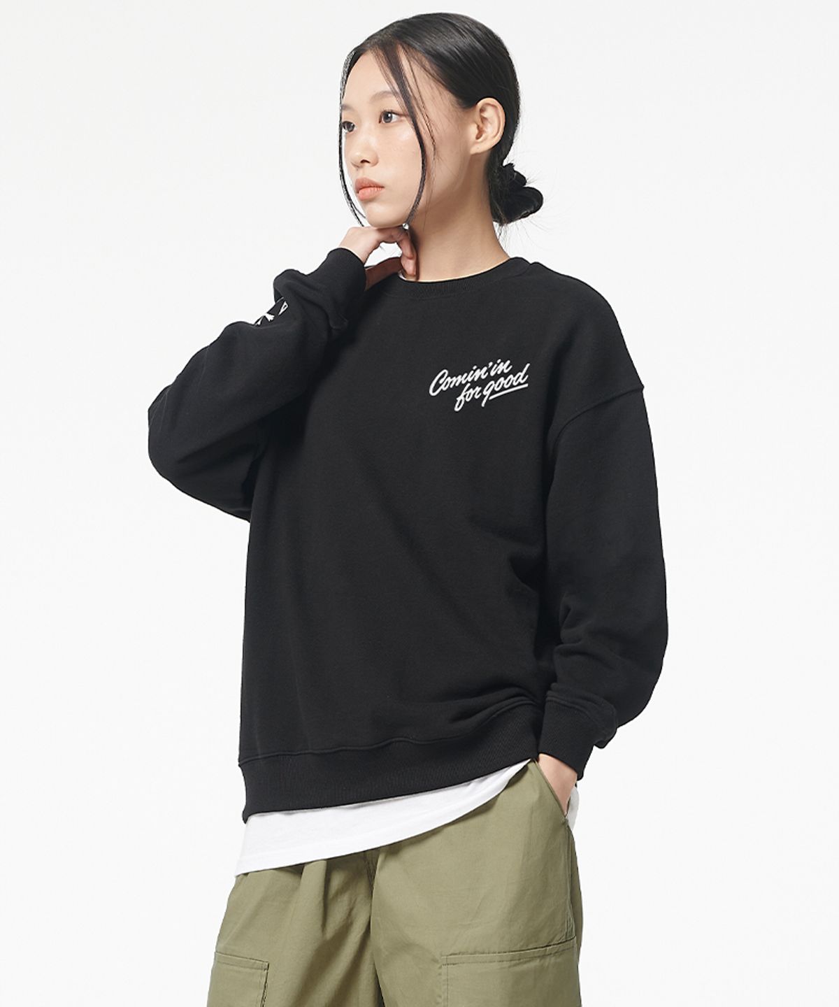 아티스트웨어(ARTISTWEAR) [ATW X 마더버드] 커밍인포굿 맨투맨
