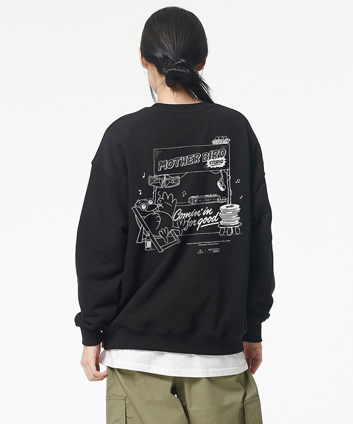 아티스트웨어(ARTISTWEAR) [ATW X 마더버드] 커밍인포굿 맨투맨