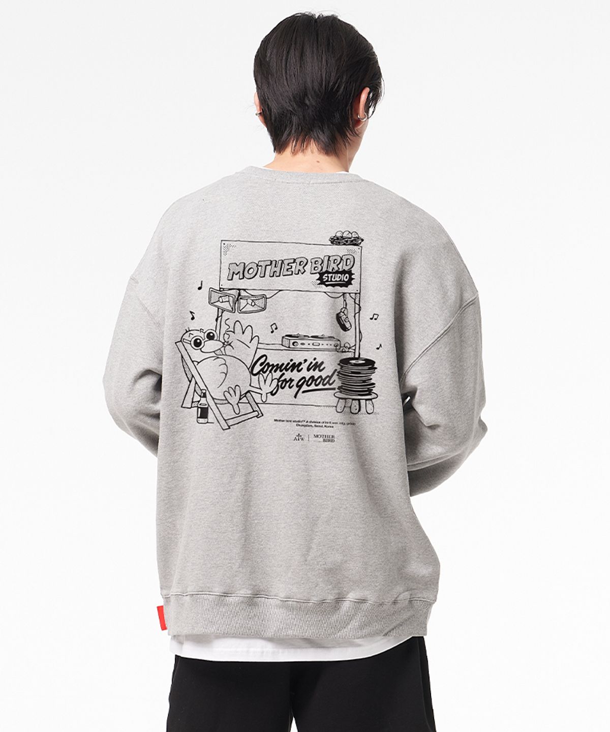 아티스트웨어(ARTISTWEAR) [ATW X 마더버드] 커밍인포굿 맨투맨
