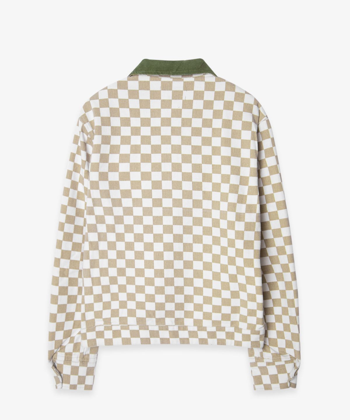벌스데이수트(BIRTHDAYSUIT) CHECKER BOARD CLUB JACKET (LIGHT BEIGE)