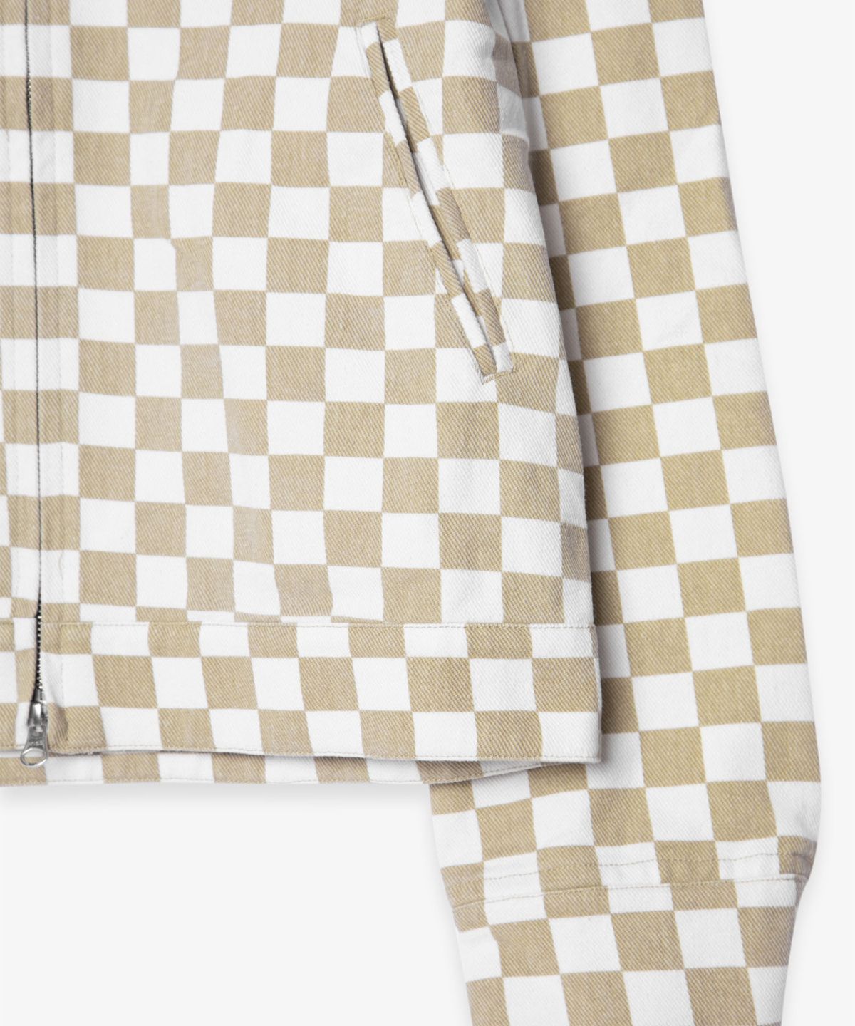 벌스데이수트(BIRTHDAYSUIT) CHECKER BOARD CLUB JACKET (LIGHT BEIGE)