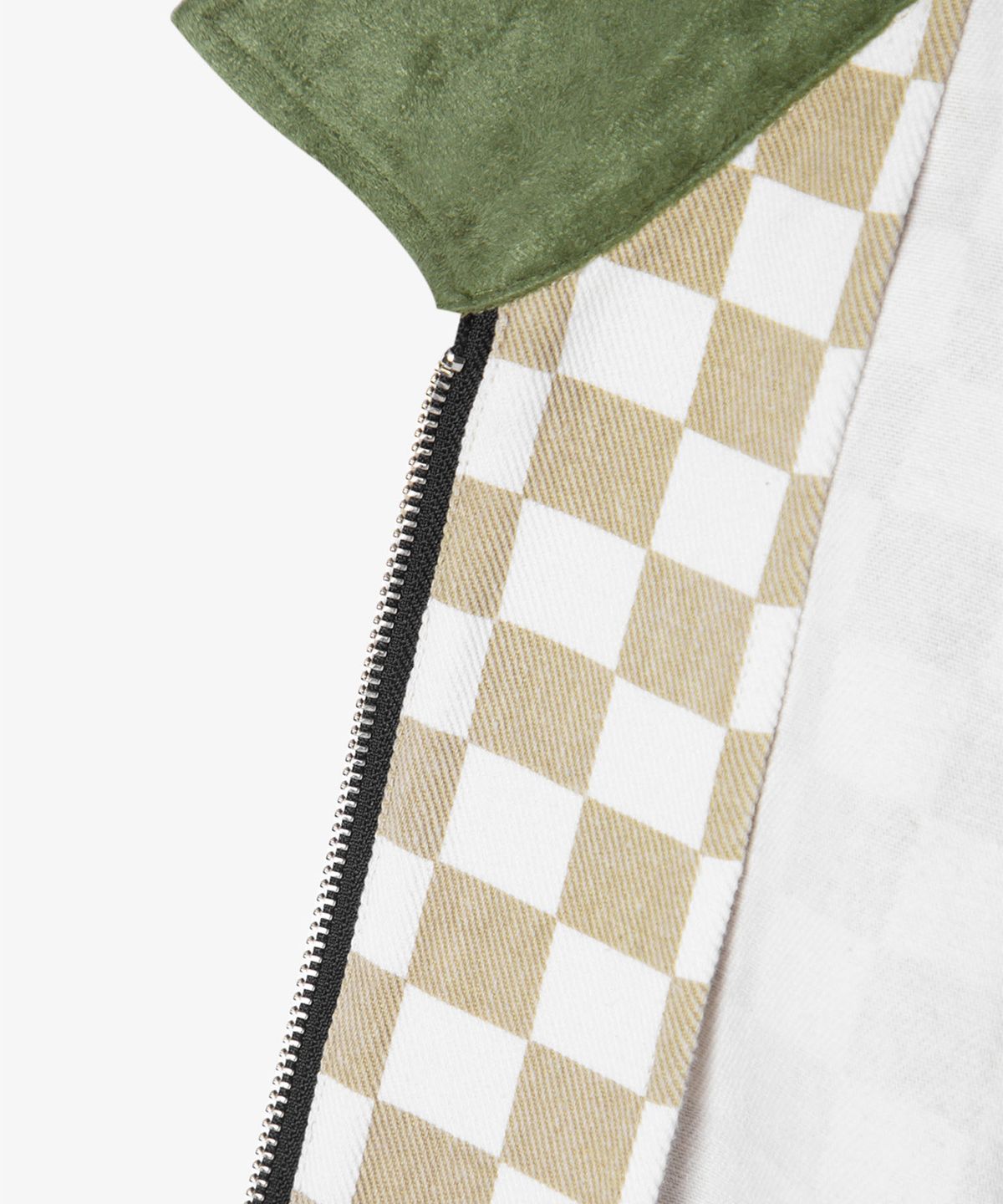 벌스데이수트(BIRTHDAYSUIT) CHECKER BOARD CLUB JACKET (LIGHT BEIGE)