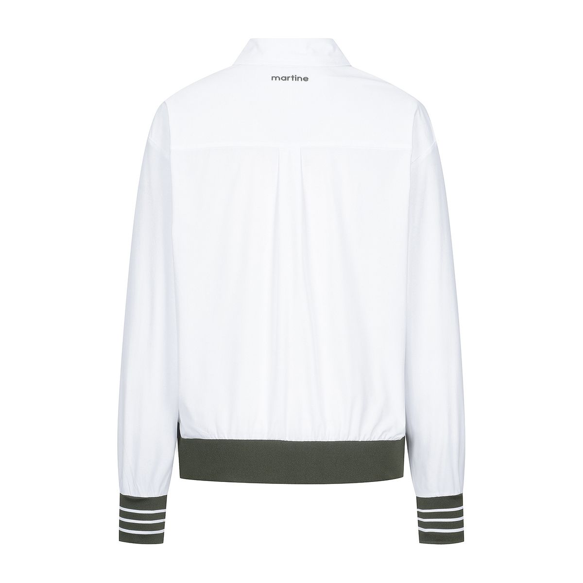 마틴골프(MARTINE GOLF) Stripe Blouson Pullover_O/White