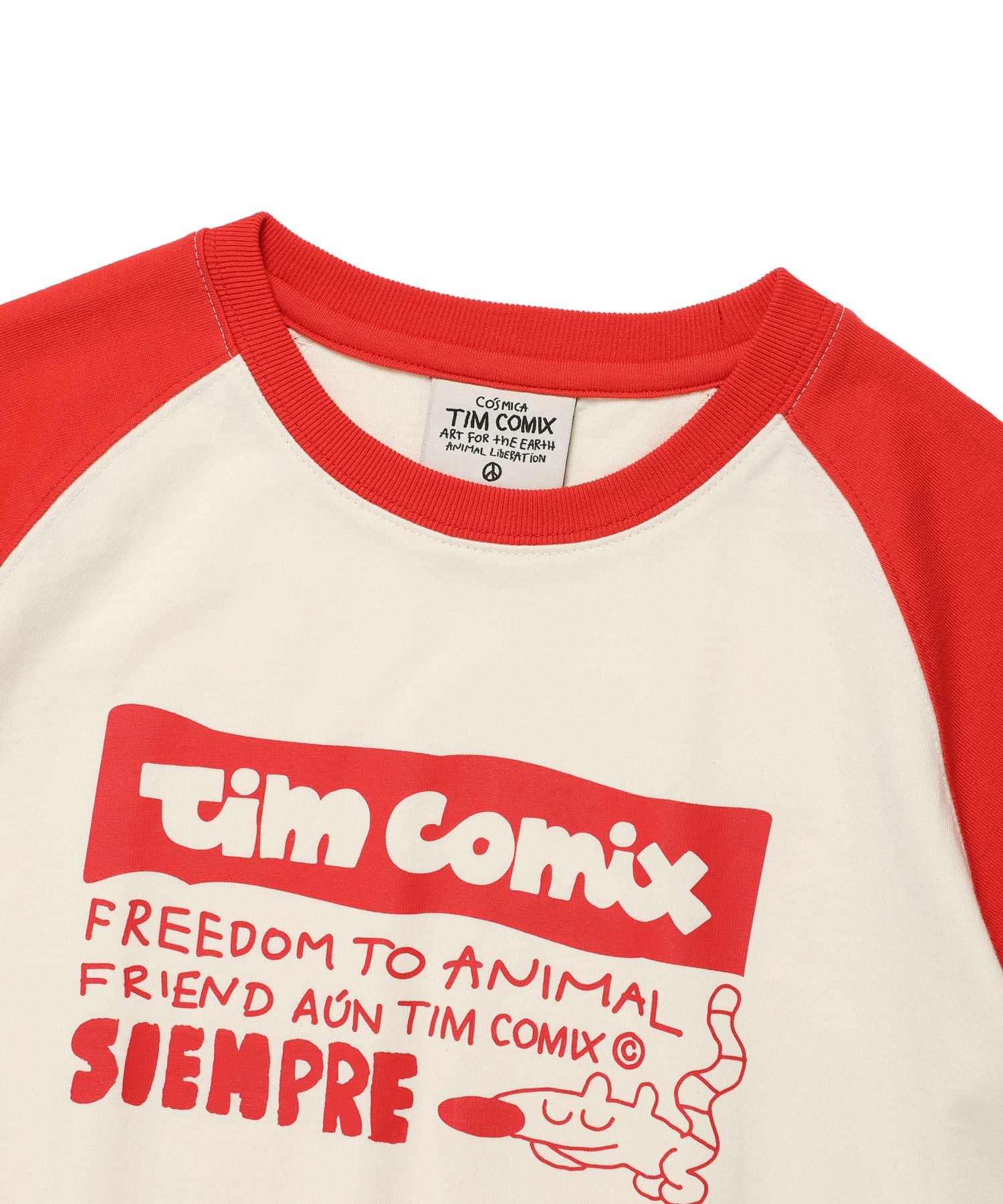 ★TIMCOMIX★ Siempre Animal Raglan Long Sleeve Green MUSINSA | TIMCOMIX Siempre Animal Raglan Long Sleeve_Brown