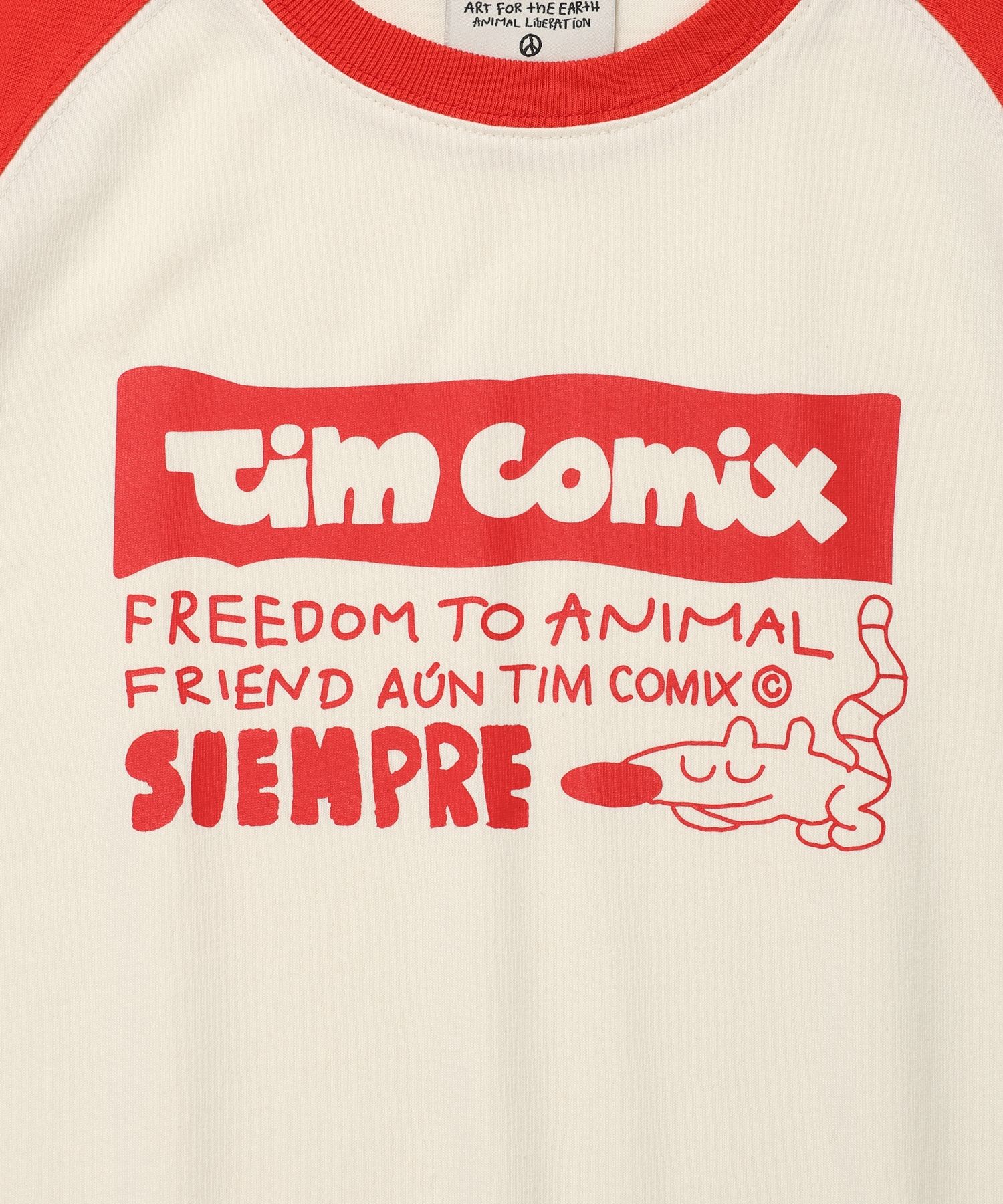 ★TIMCOMIX★ Siempre Animal Raglan Long Sleeve Green MUSINSA | TIMCOMIX [CROP] SIEMPRE ANIMAL RAGLAN SS ORANGE