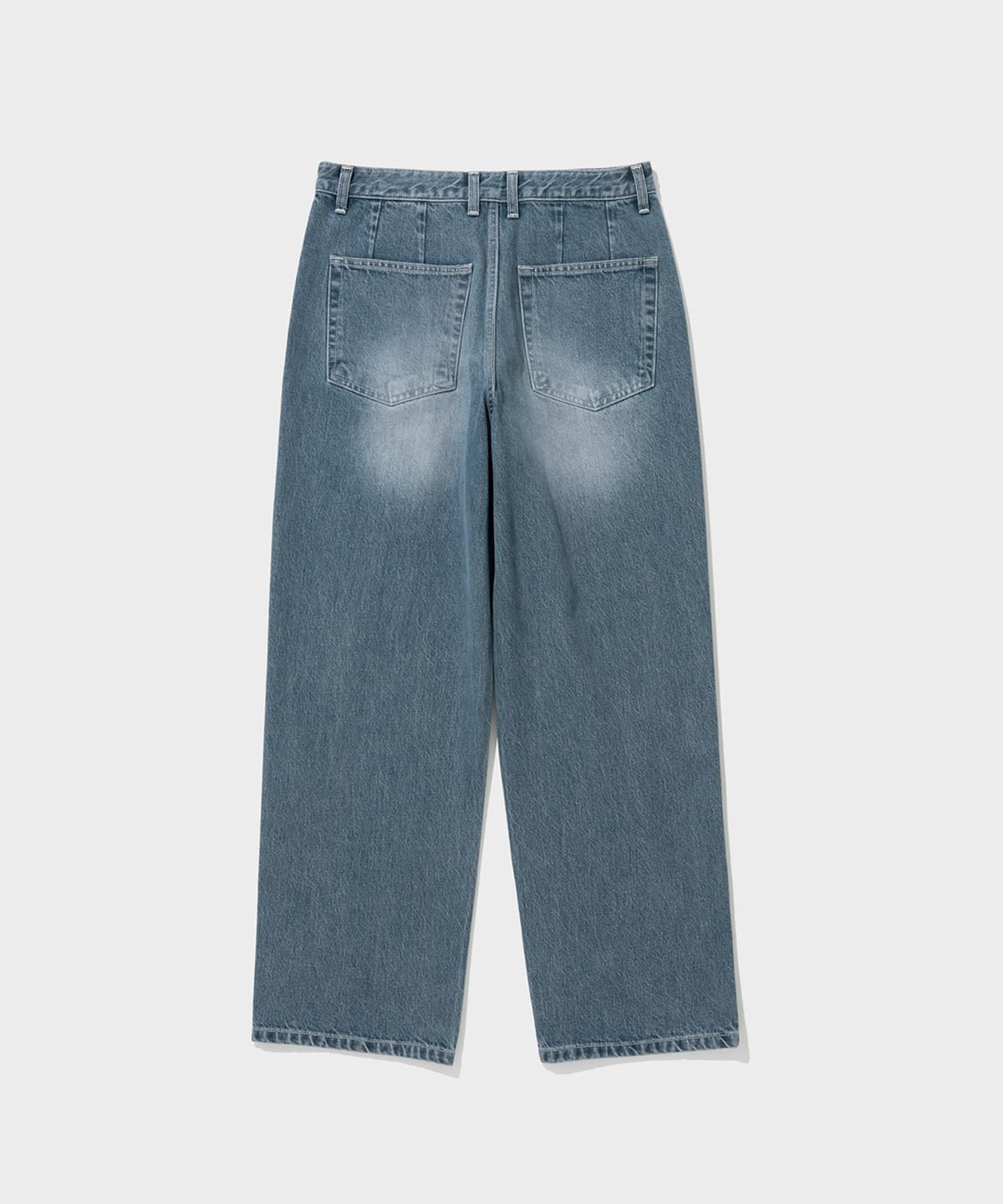 셔터(SHIRTER) 4P WIDE DENIM PANTS (FADED BLUE)