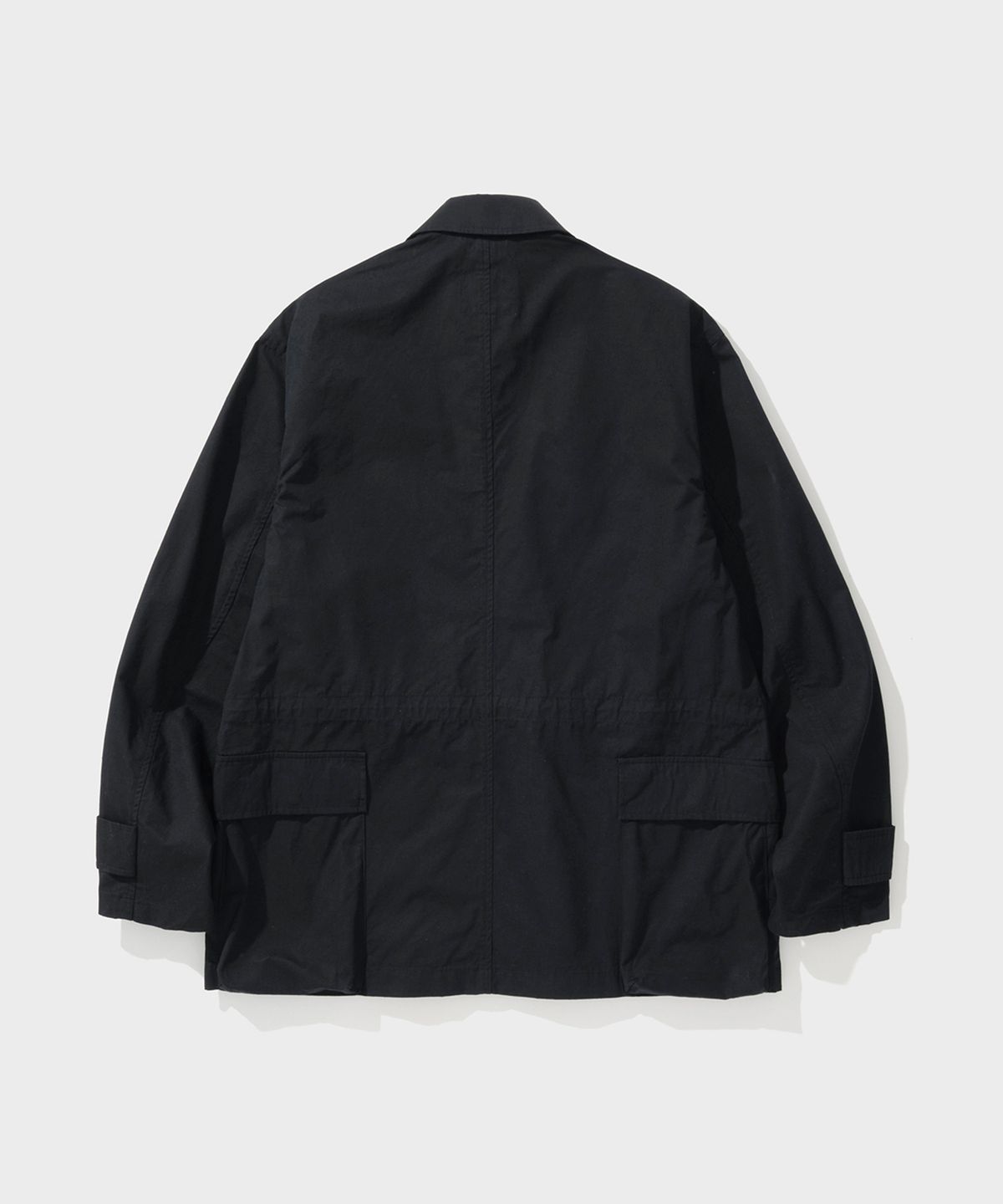 셔터(SHIRTER) COTTON SILK NEP UTILITY JACKET (BLACK)