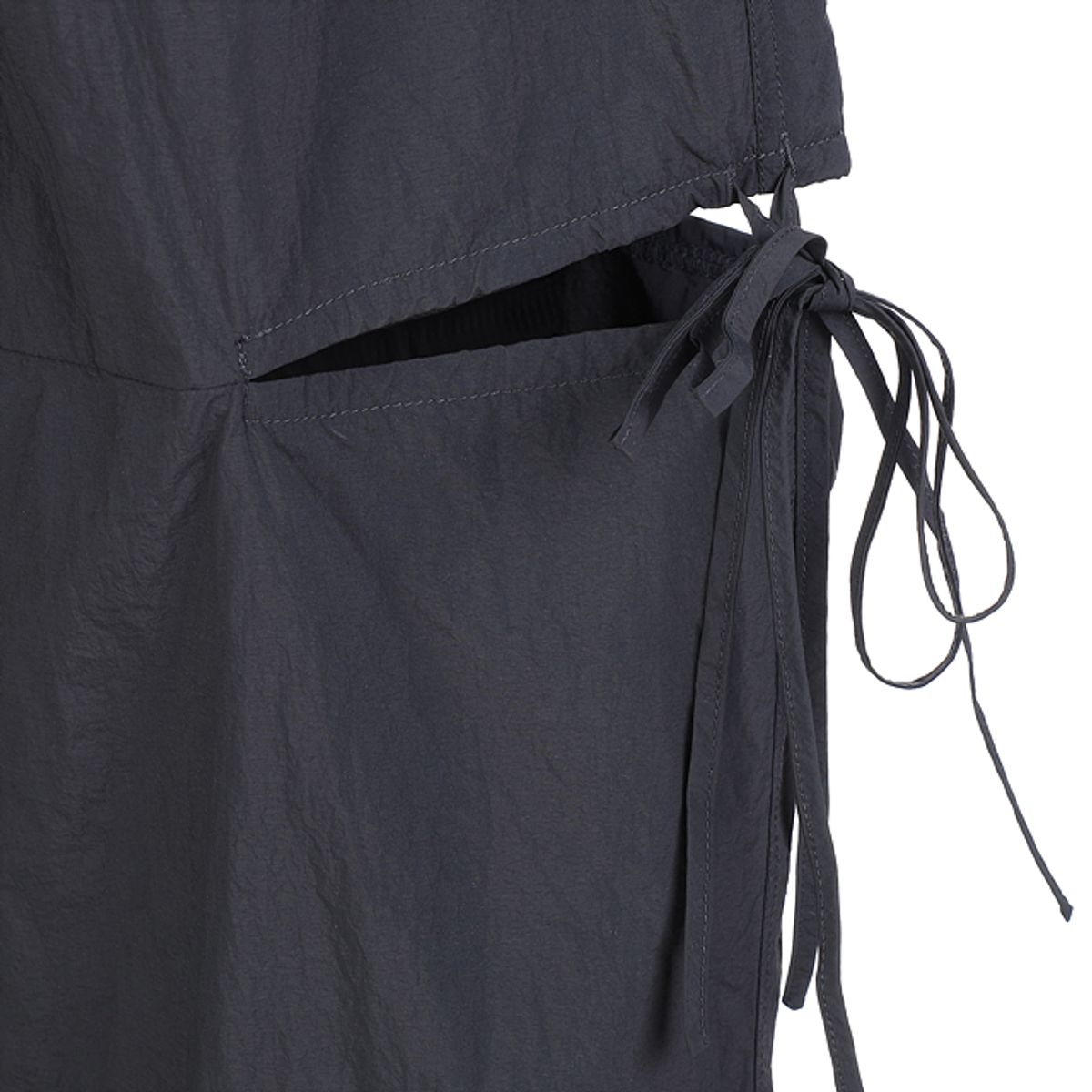 라라폭스(LALAFOX) CUT OUT TRACK PANTS CHARCOAL BR2WP008