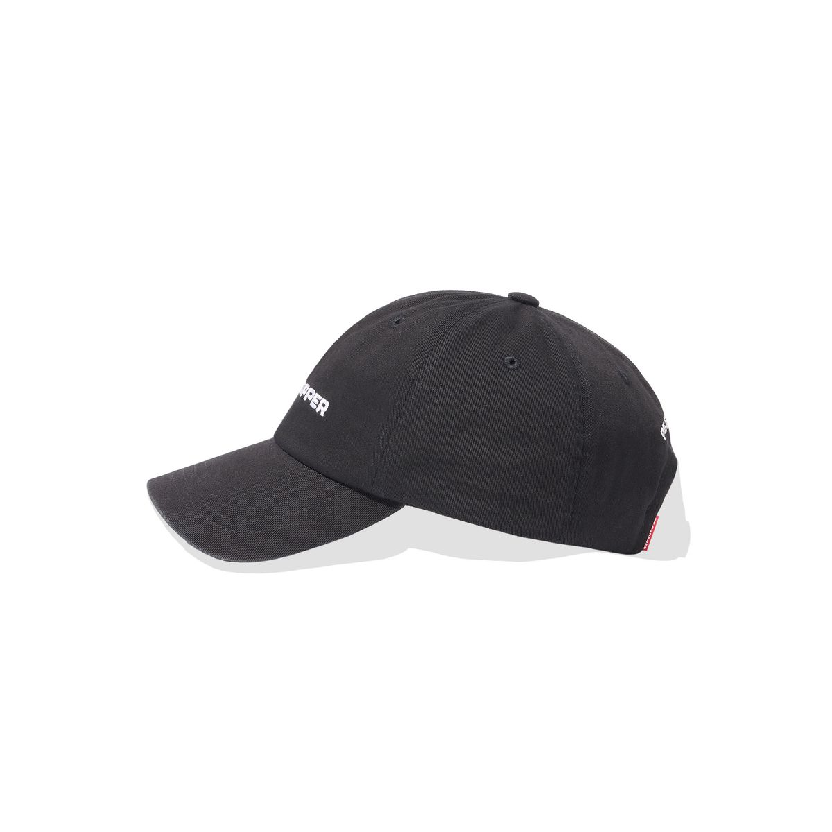 피에스쇼퍼(PSSHOPPER) 베이직 로고 워싱 볼캡 [블랙]