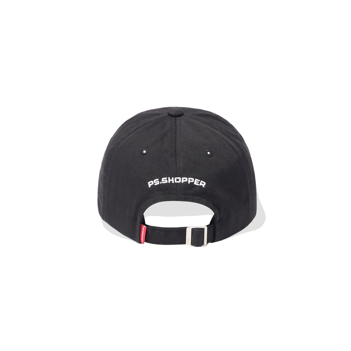 피에스쇼퍼(PSSHOPPER) 베이직 로고 워싱 볼캡 [블랙]