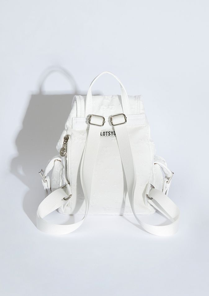 【LOTSYOU】Nostalgia chubby Backpack White LOTSYOU] Nostalgia Chubby Backpack White – Ohue